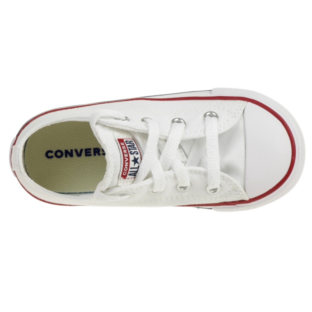 Converse C/T  A/S Ox Kinder Chucks Sneaker 7J256C Weiß Gr. 25