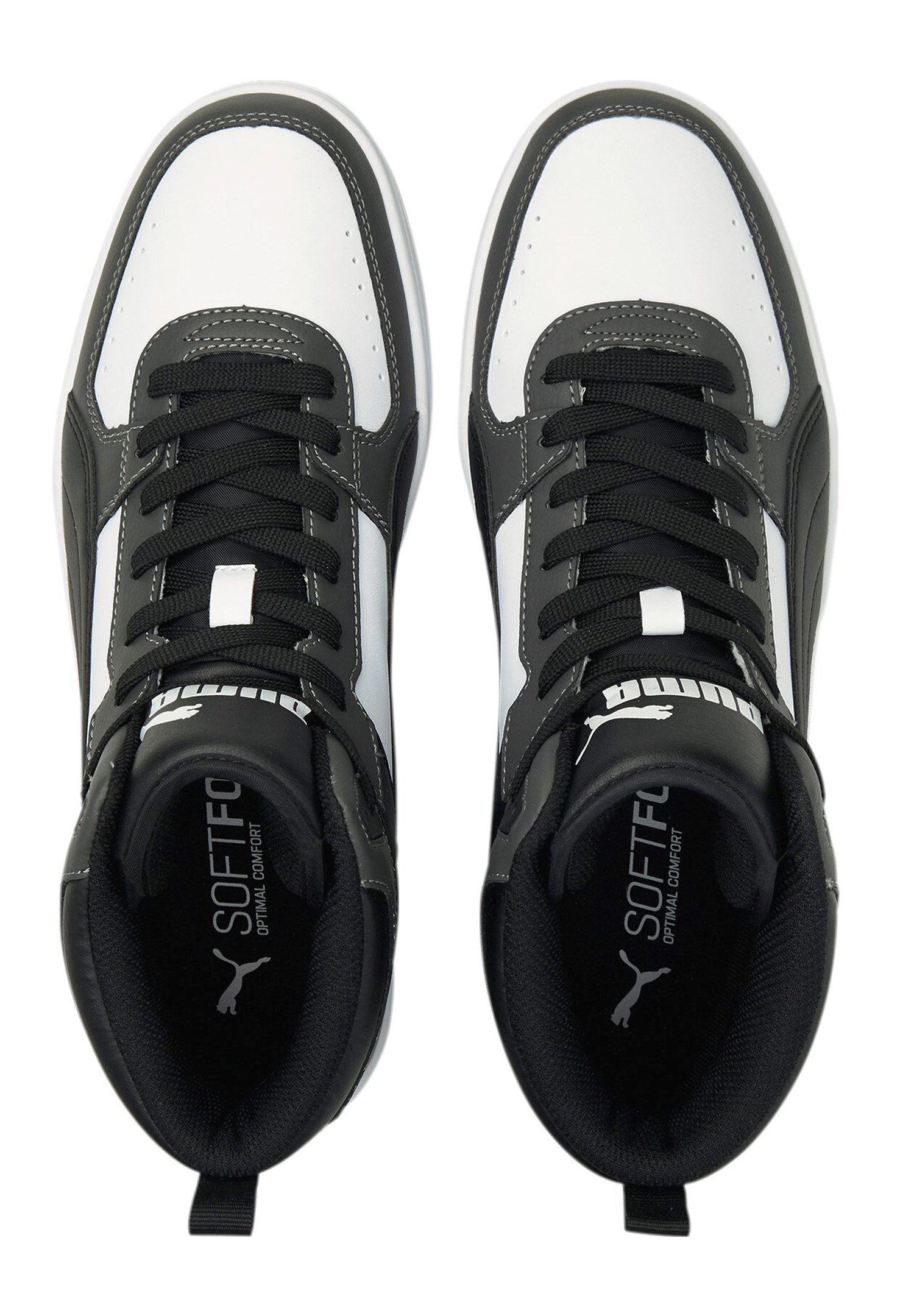Puma Rebound JOY High Top Herren Sneaker Sportschuh 374765 weiss/grau/schwarz