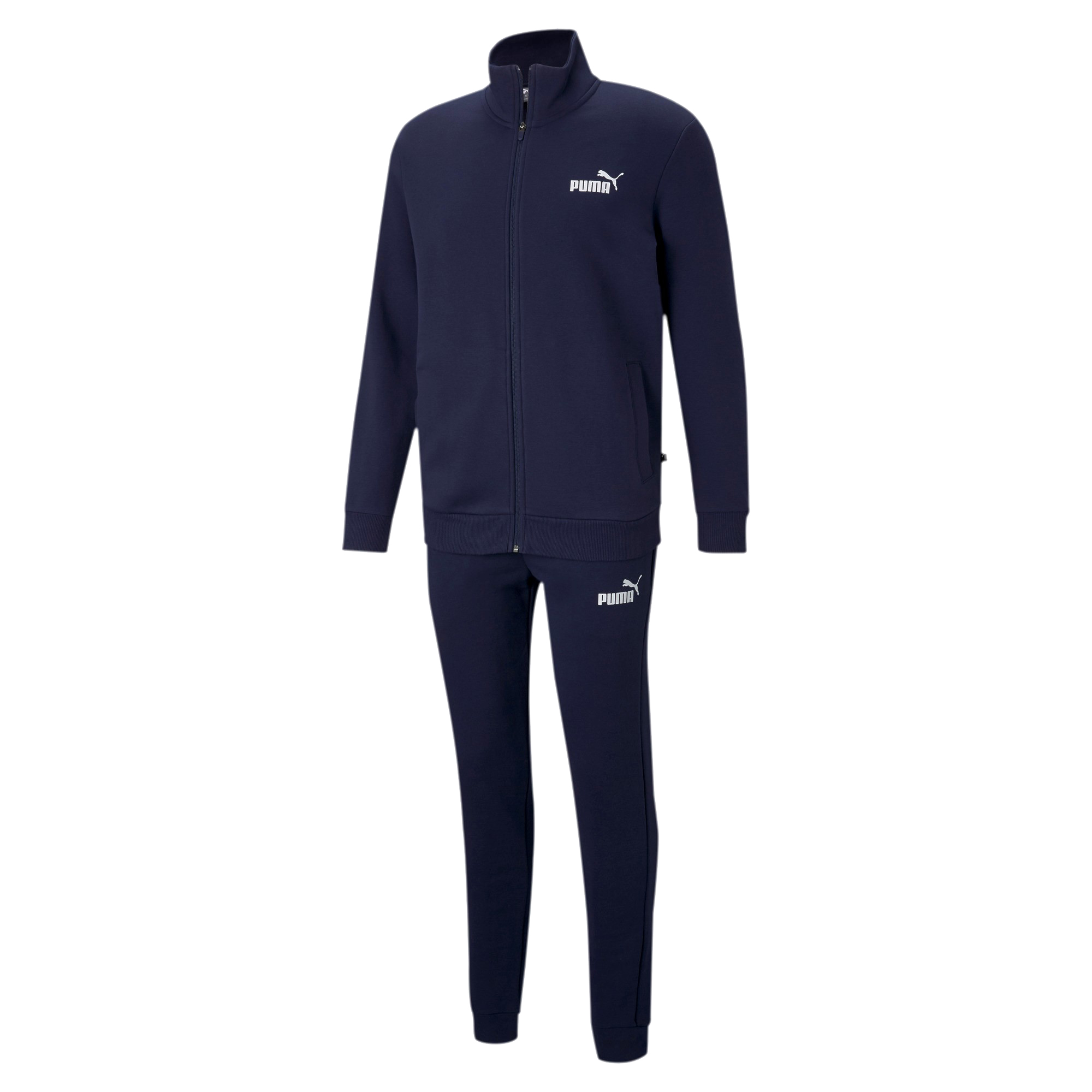 PUMA Herren Clean Sweat Suit FL Trainingsanzug Jogginganzug 585841 blau