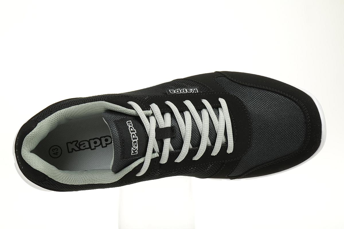 Kappa Stay Sneaker Herren Turnschuhe Schuhe 242147/1114 Light schwarz grau