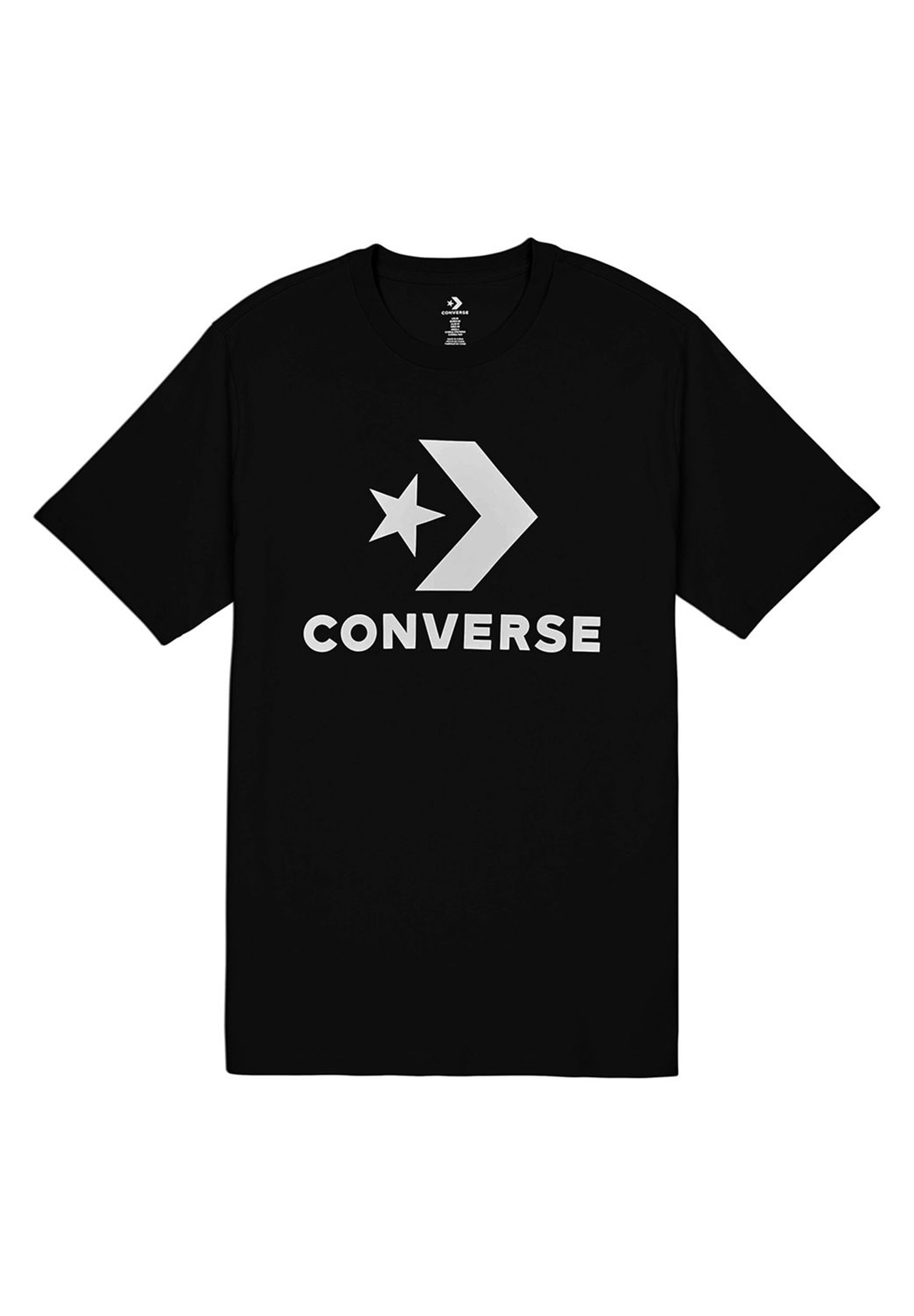Converse Star Chevron Center Front Tee Damen T-Shirt 10018569 schwarz