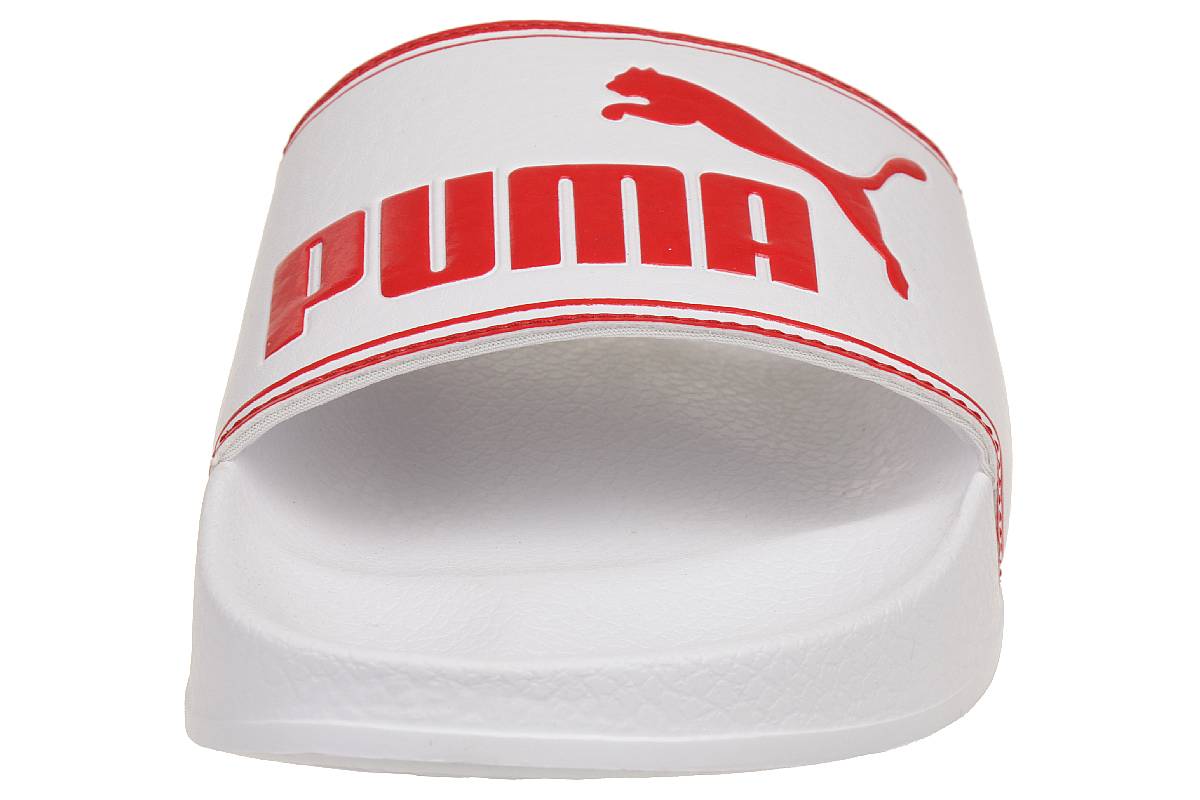 Puma Leadcat Unisex-Erwachsene Sandalen Badelatschen weiß rot
