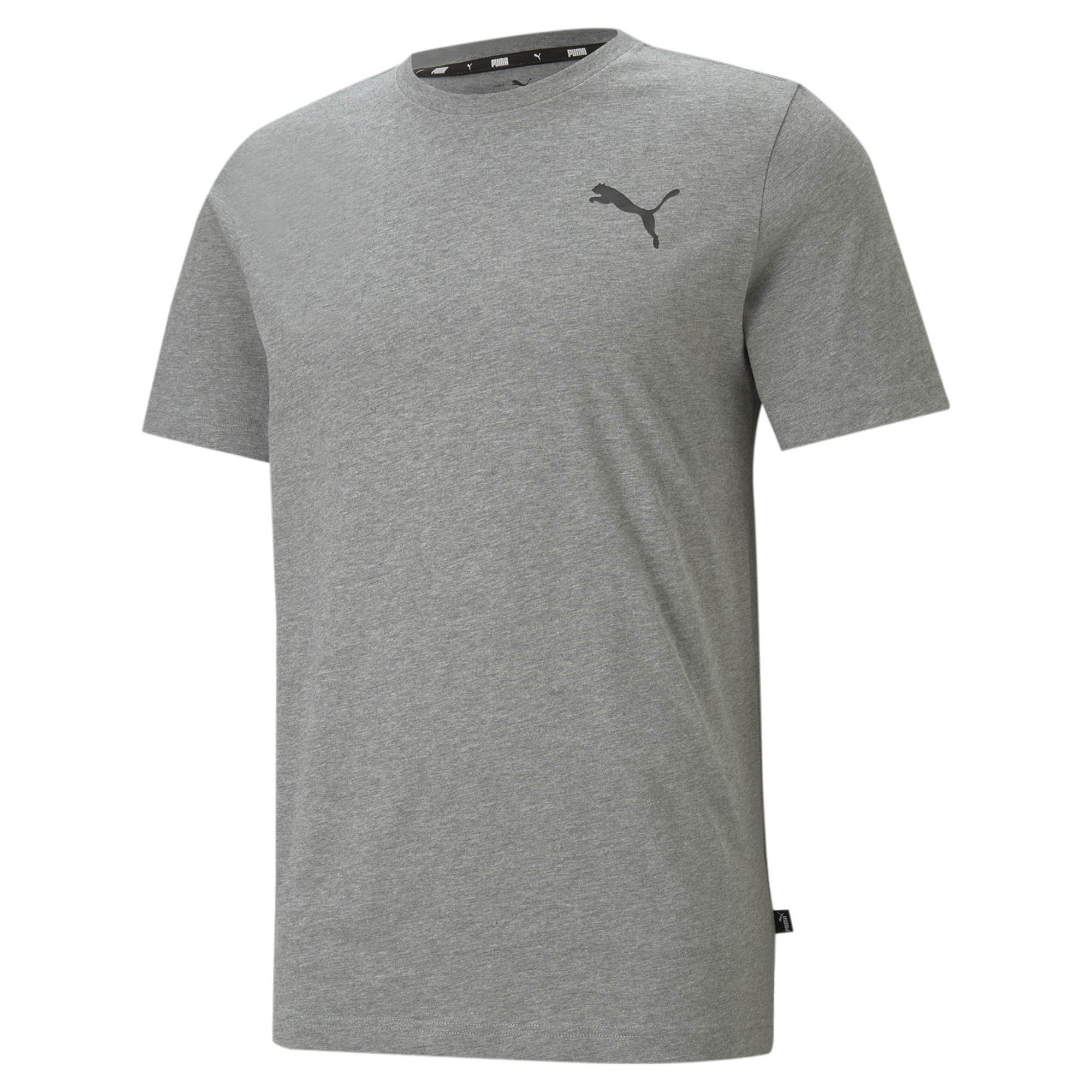 PUMA Herren ESS Essential Small Logo Tee T-Shirt Übergröße grau bis 4XL