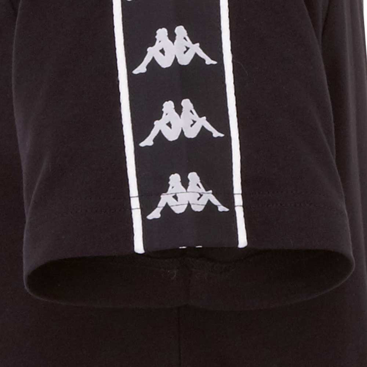 Kappa Unisex T-Shirt Authentic FINLEY Unisex Damen Herren 306013 schwarz