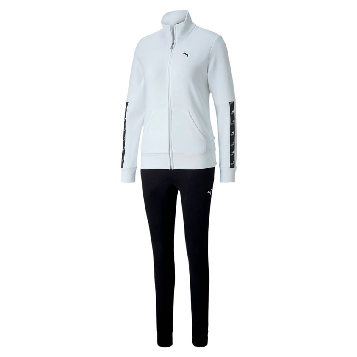 PUMA Damen Amplified Sweat Suit CL Trainingsanzug Jogginganzug 583658 Weiß