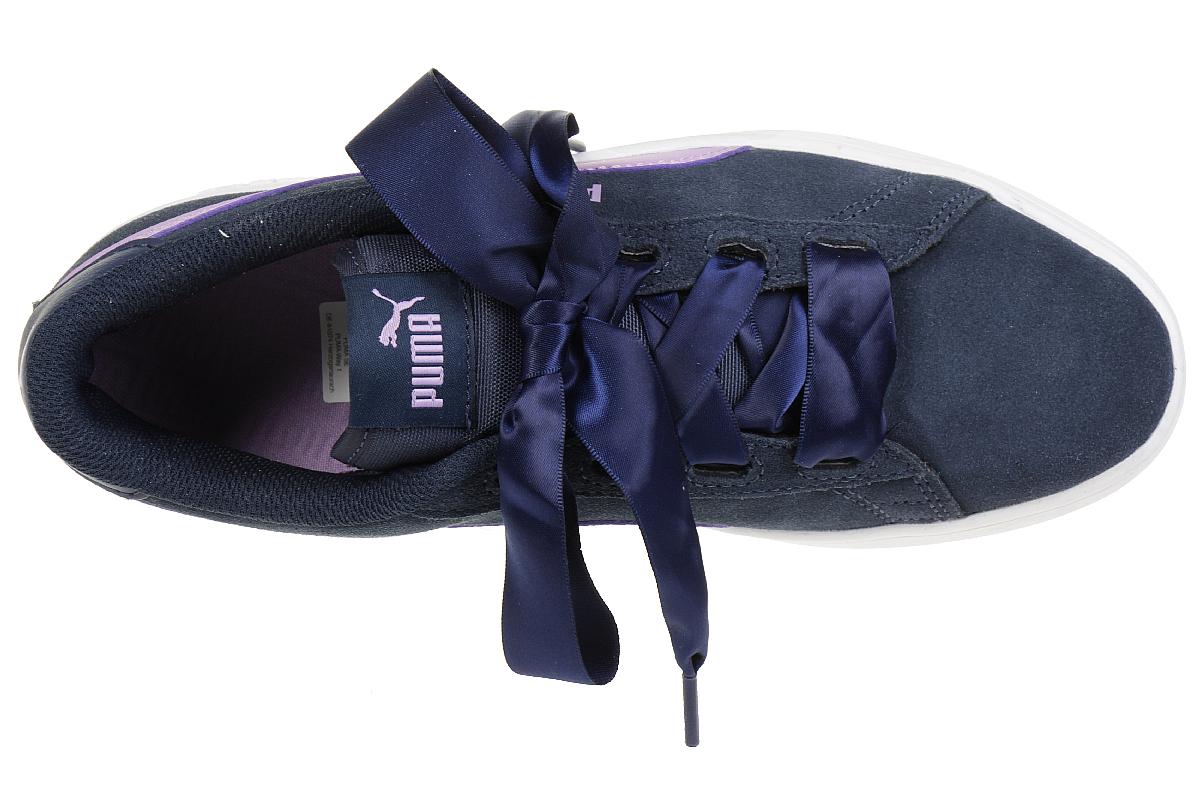 Puma Smash v2 Ribbon Junior Mädchen Damen Schuh blau 366003 03