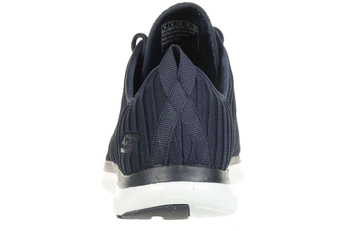 Skechers Flex Appeal 2.0 ESTATES Damen Sneaker Dual Lite Memory Foam blau