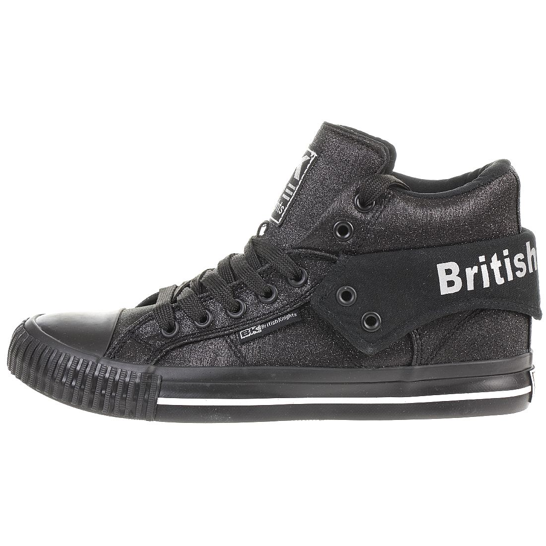 British Knights ROCO BK Damen Sneaker B43 3703 04 schwarz Glitzer Textil