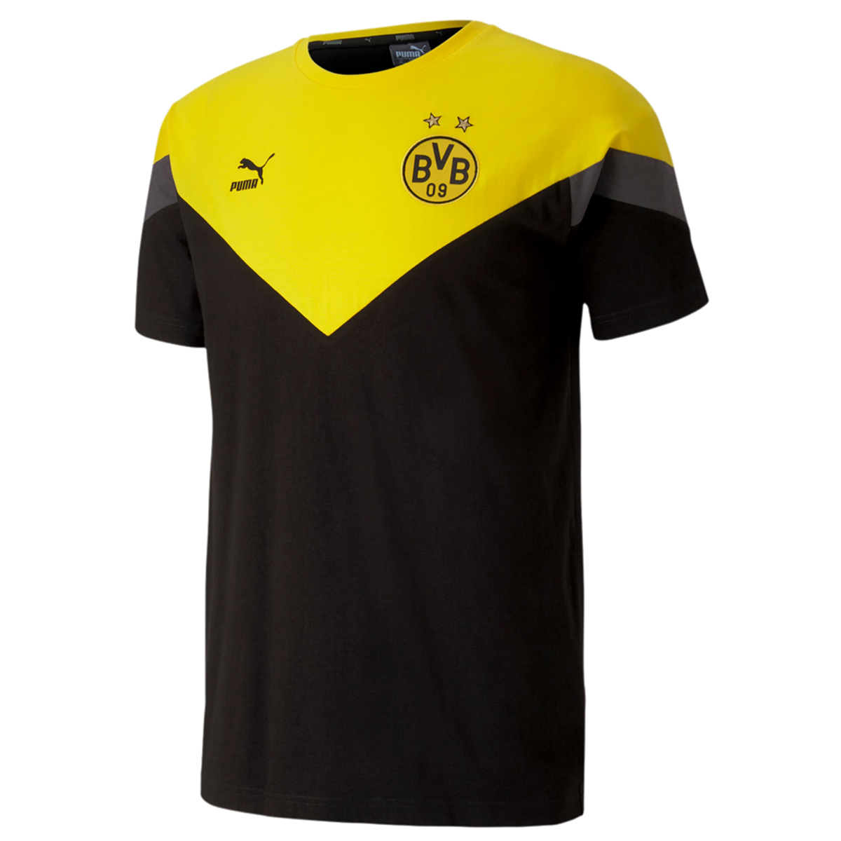 Puma Herren BVB Iconic MCS Tee T-Shirt Borussia Dortmund 756721 Schwarz