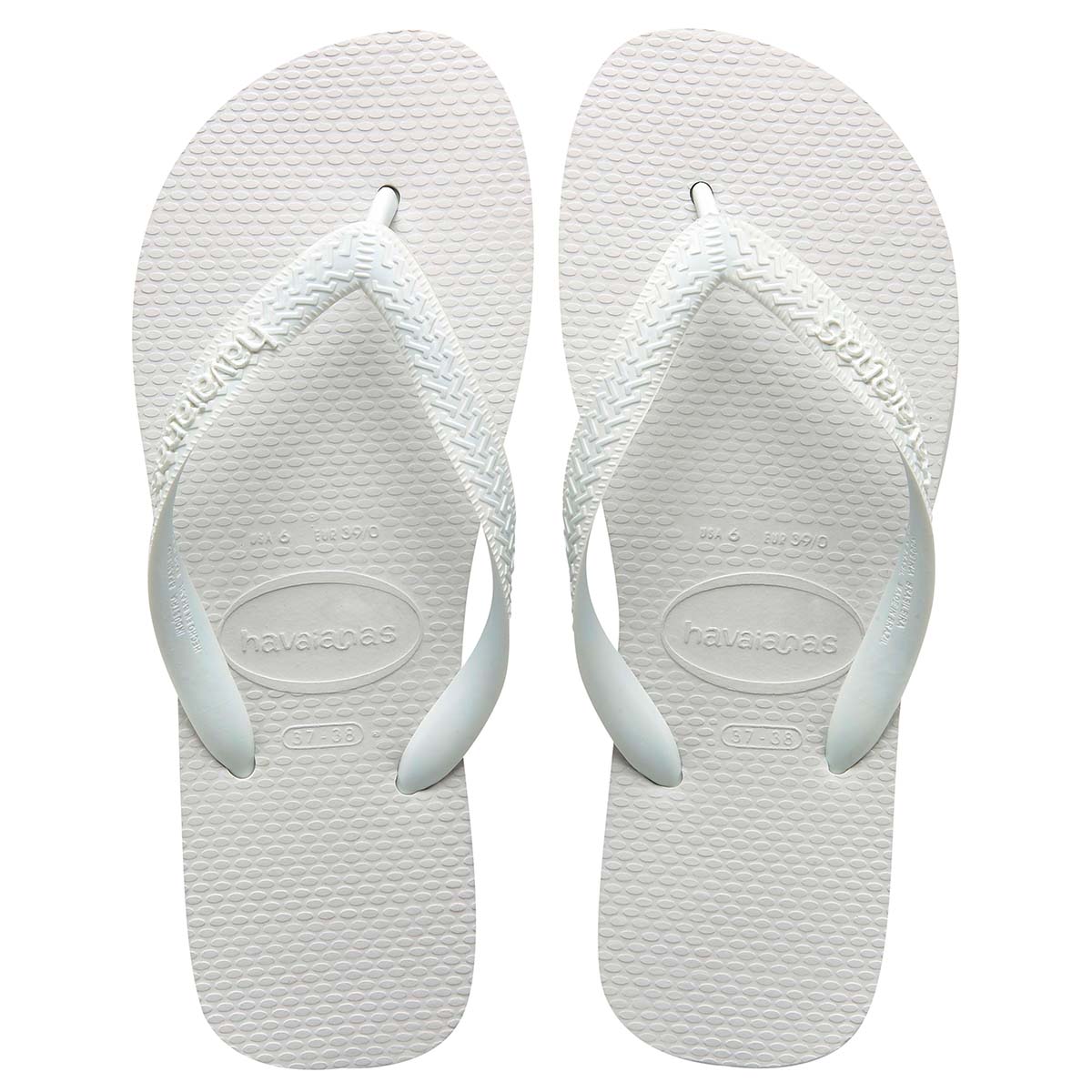Havaianas Top Unisex Erwachsene Sandalen Zehentrenner Badelatschen 4000029 Weiß