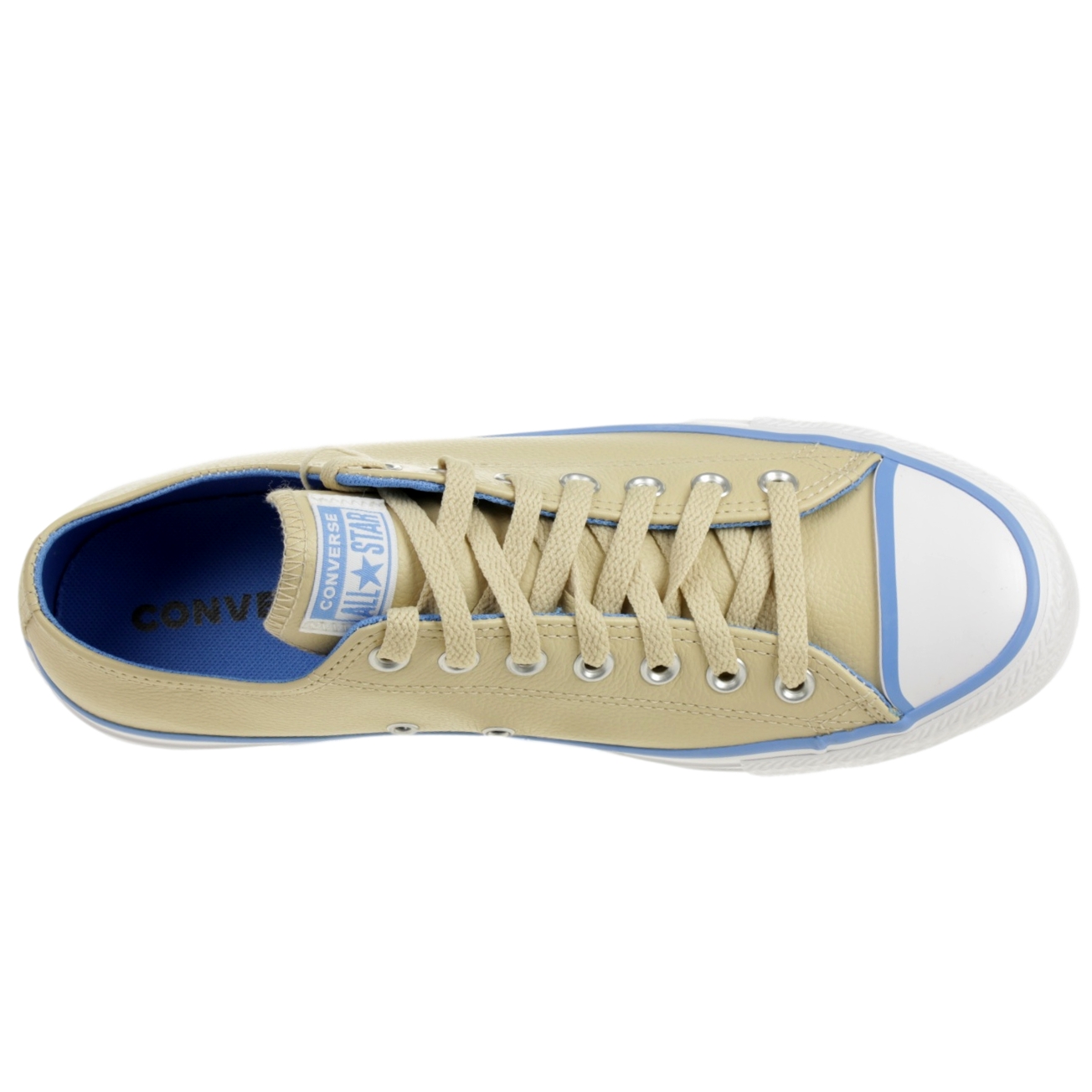 Converse CTAS OX Chuck Schuhe Leder Sneaker Desert Ore/Coast/White 166732C 