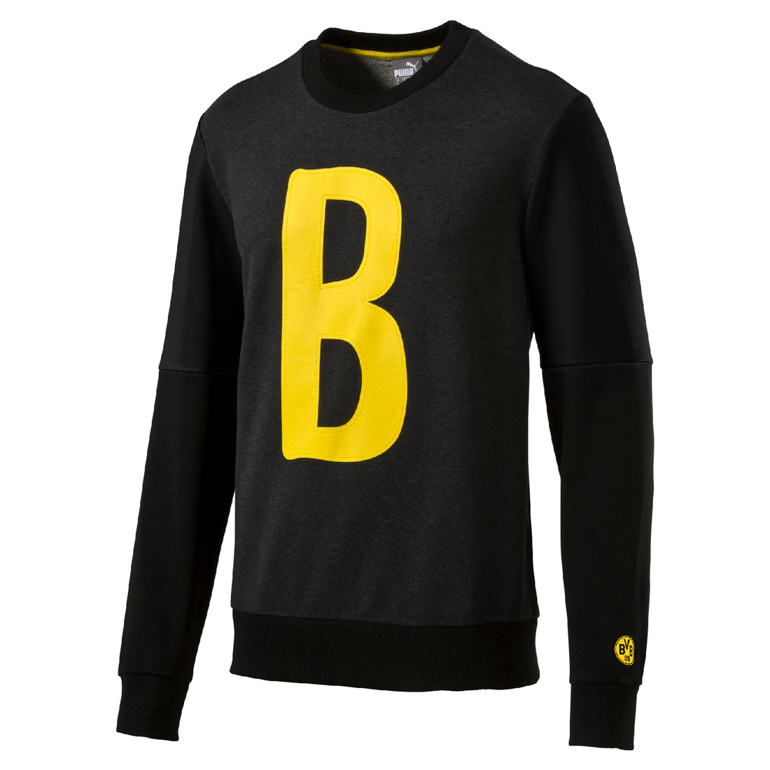 Puma BVB Borussia Graphic "B" Sweat Herren Sweatshirt Dortmund 09 grau 750125 03