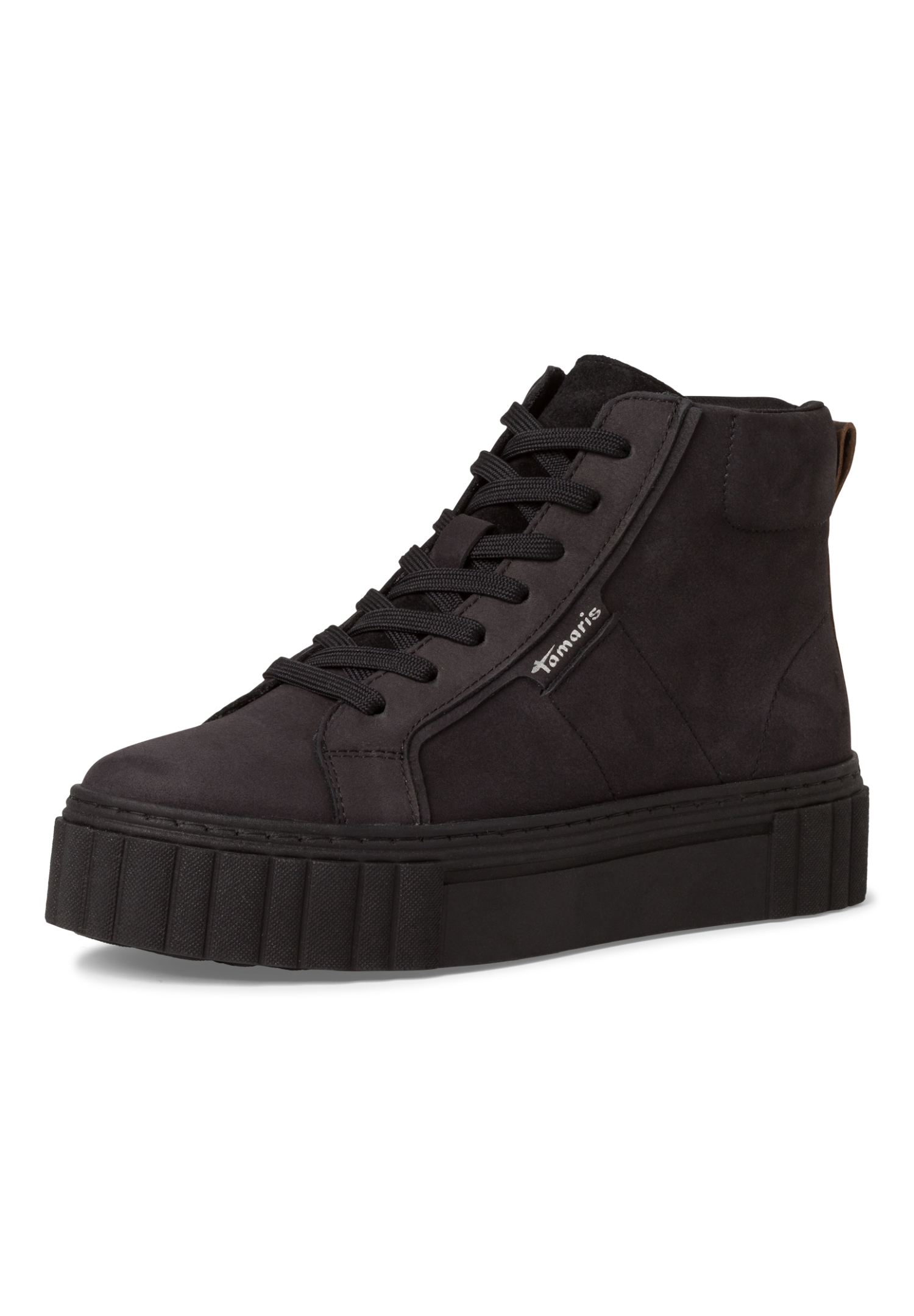 Tamaris Damen High-Top Sneaker Frauen Halbschuhe schwarz M2522741