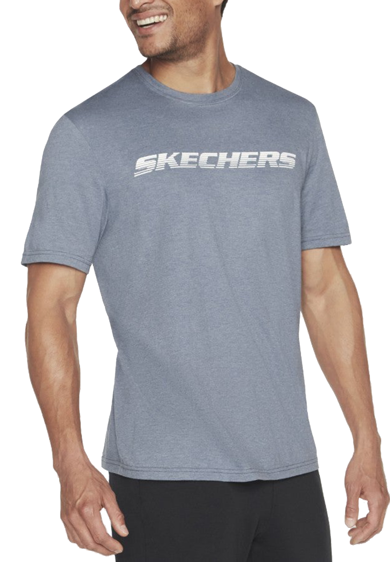 Skechers MEN'S MOTION TEE Shirt Herren T-Shirt MTS367 113 BLGY blau