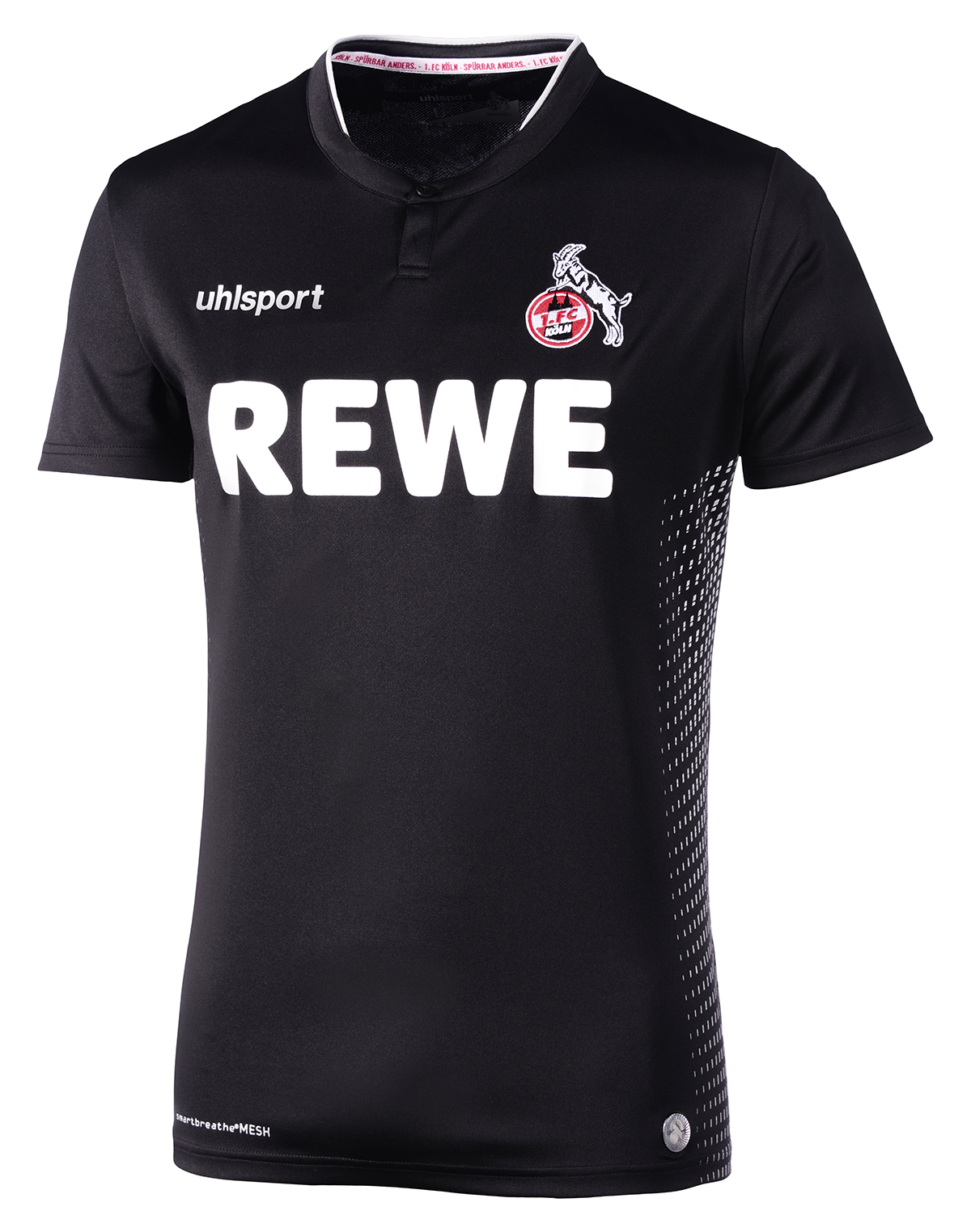 Uhlsport 1.FC Köln Ausweichtrikot Trikot Shirt 2018/2019 Herren schwarz 