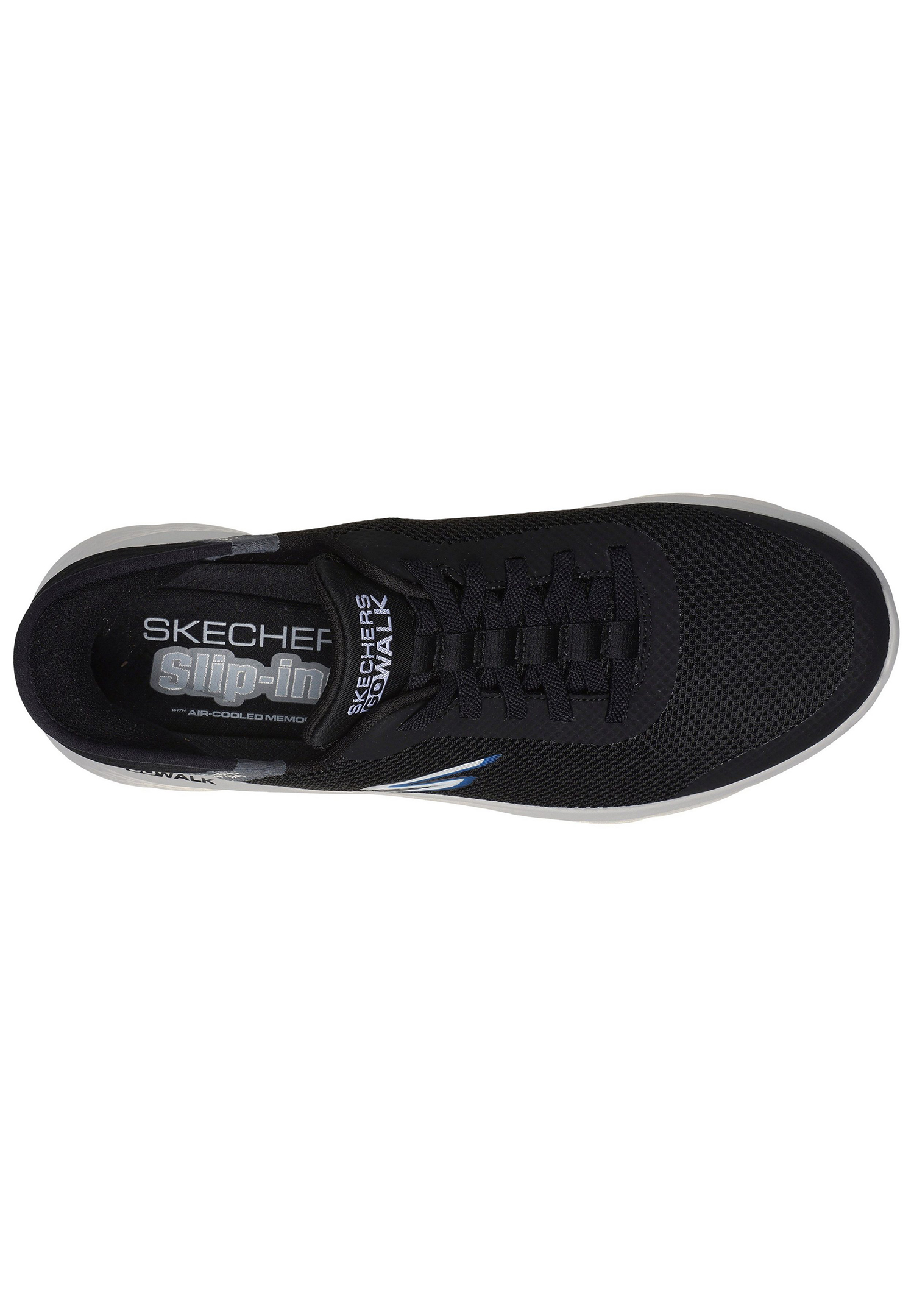 Skechers Go Walk Flex HANDS UP Herren Sneakers Slip in 216496 schwarz