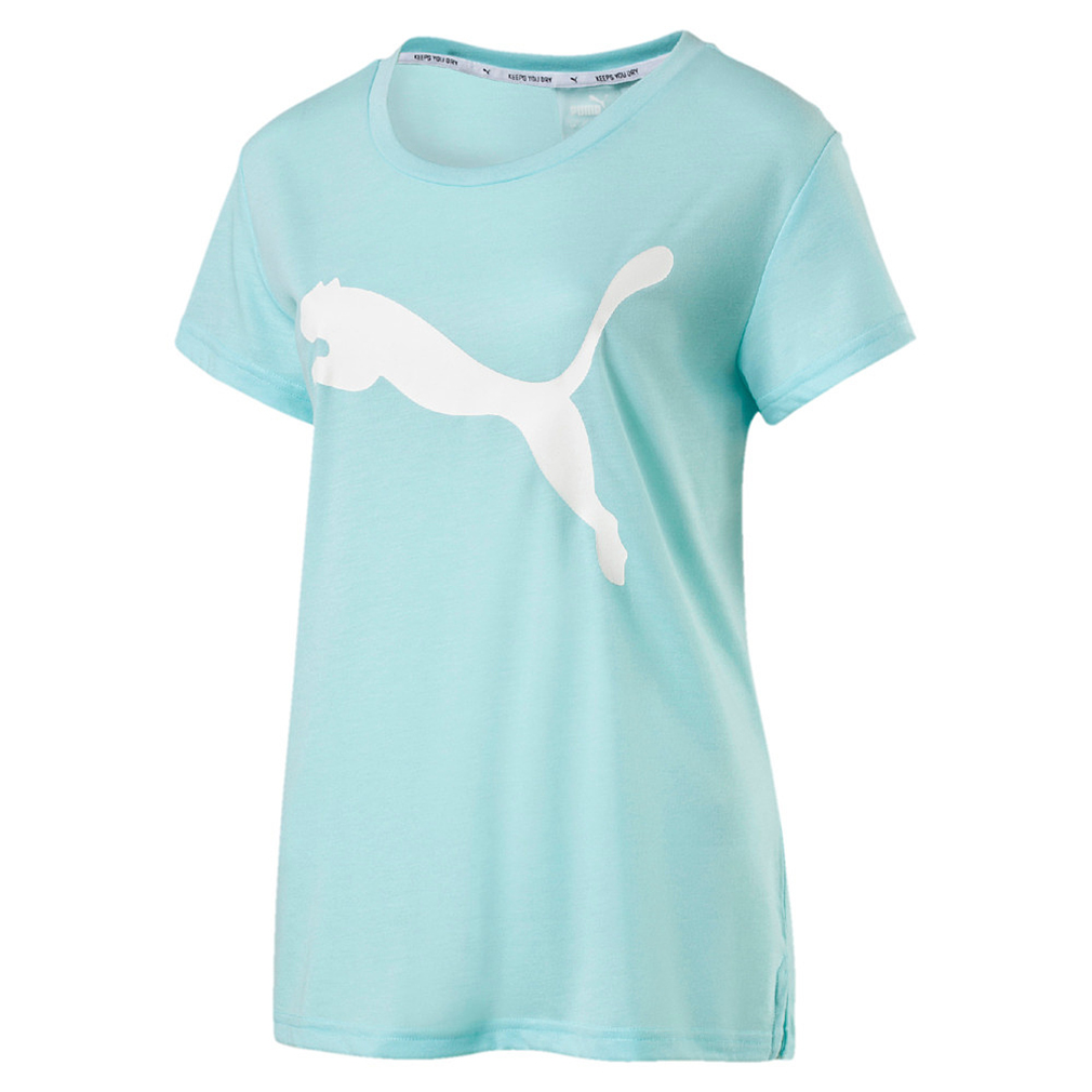 PUMA Damen Urban Sports Logo Tee T-shirt Top Dry Cell mint