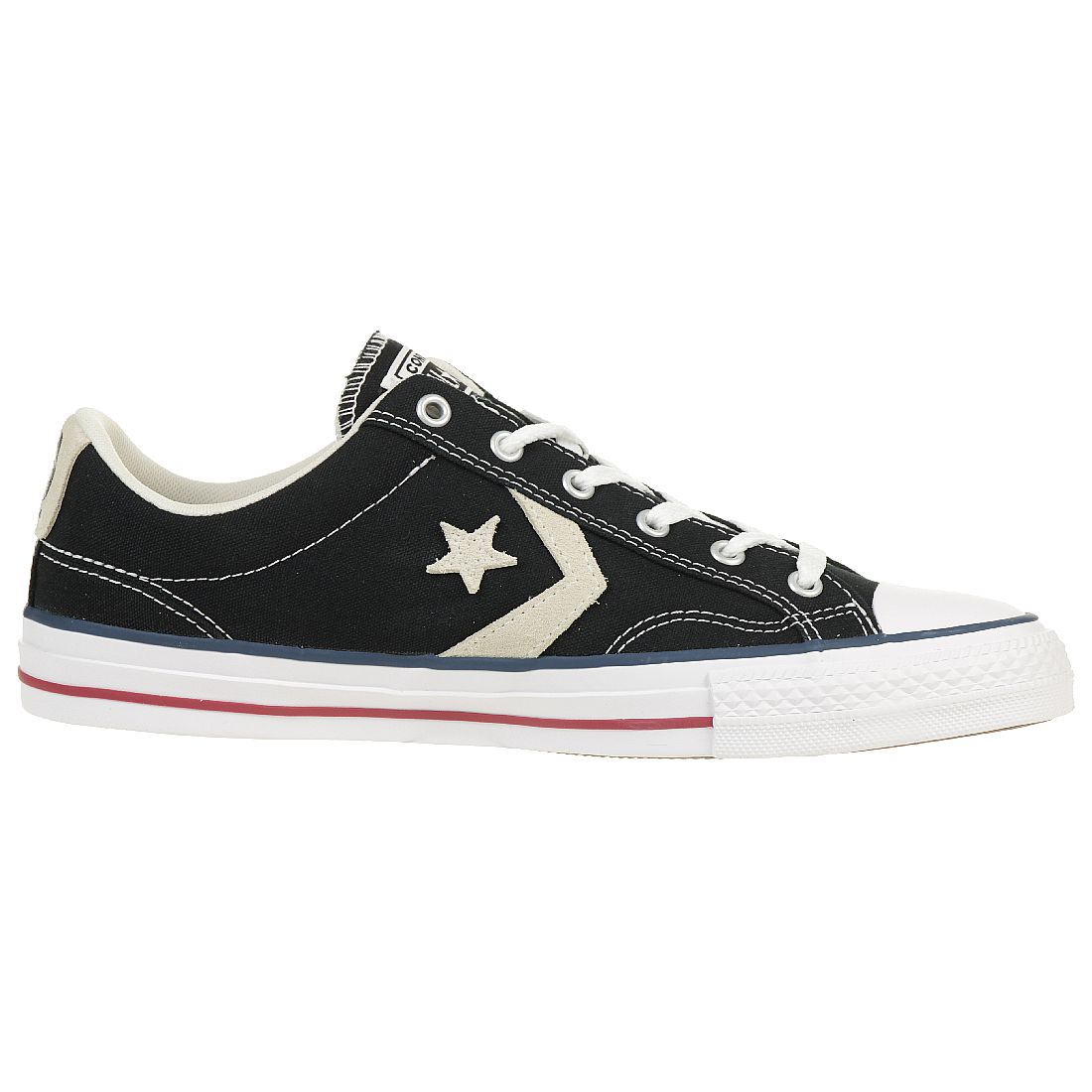 Converse STAR PLAYER OX Schuhe Sneaker Canvas Schwarz 144145C