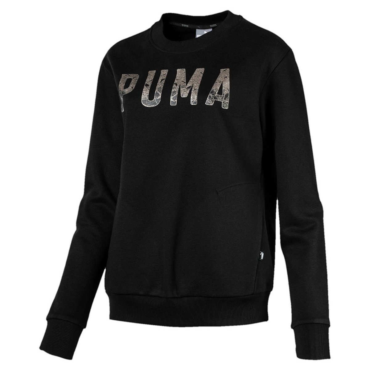 PUMA Athletic Crew Sweat FL Damen Sweatshirt schwarz 851867