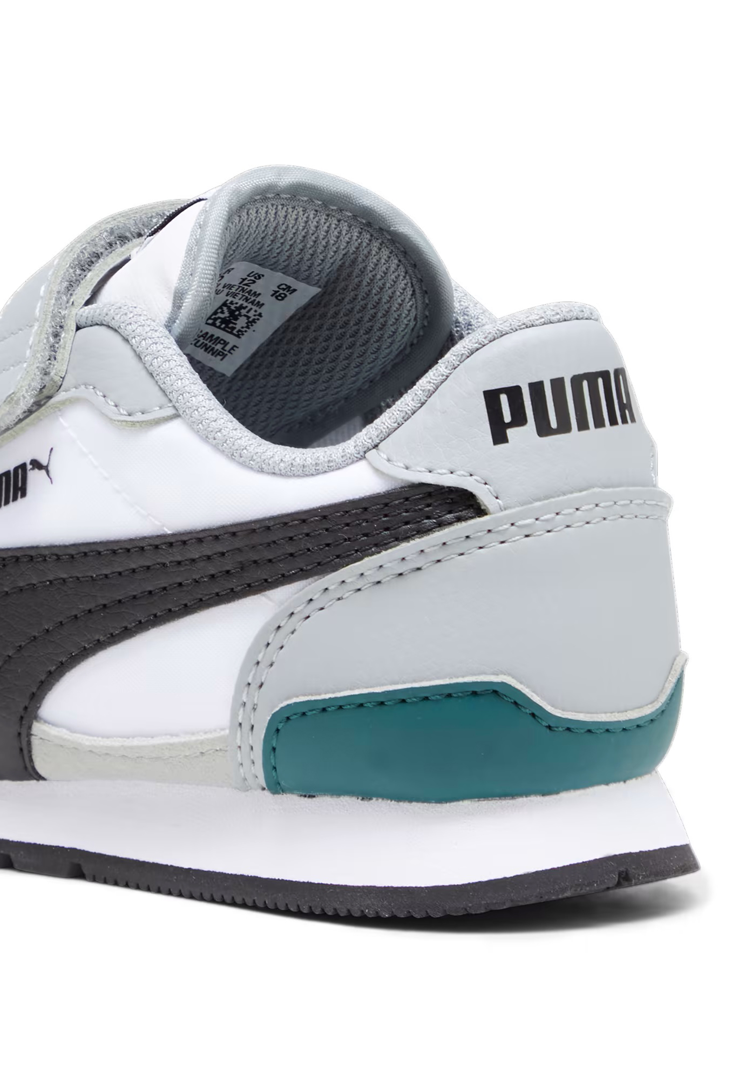 Puma Kinder ST Runner V3 NL V PS Unisex Kinder Sneaker Sportschuh 384902 09 weiss grau
