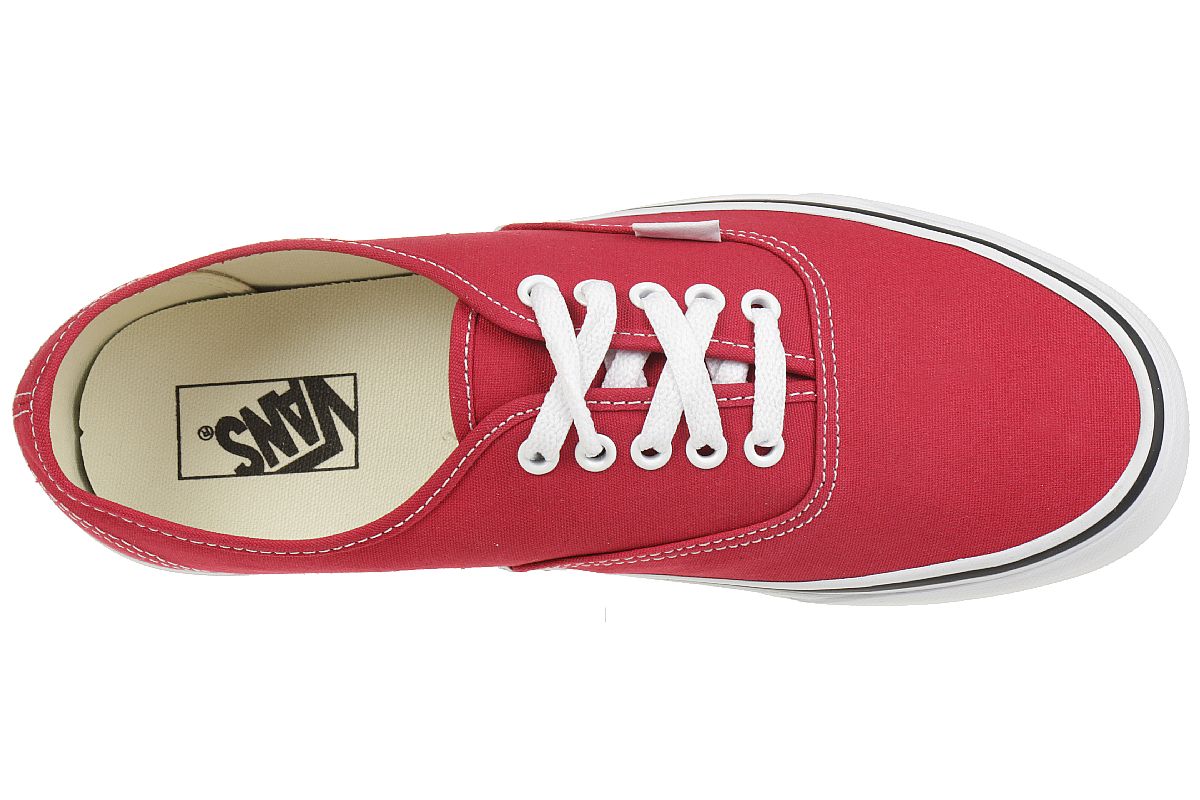 Vans Unisex-Erwachsene Authentic Sneaker, Rot (Crimson/True White)