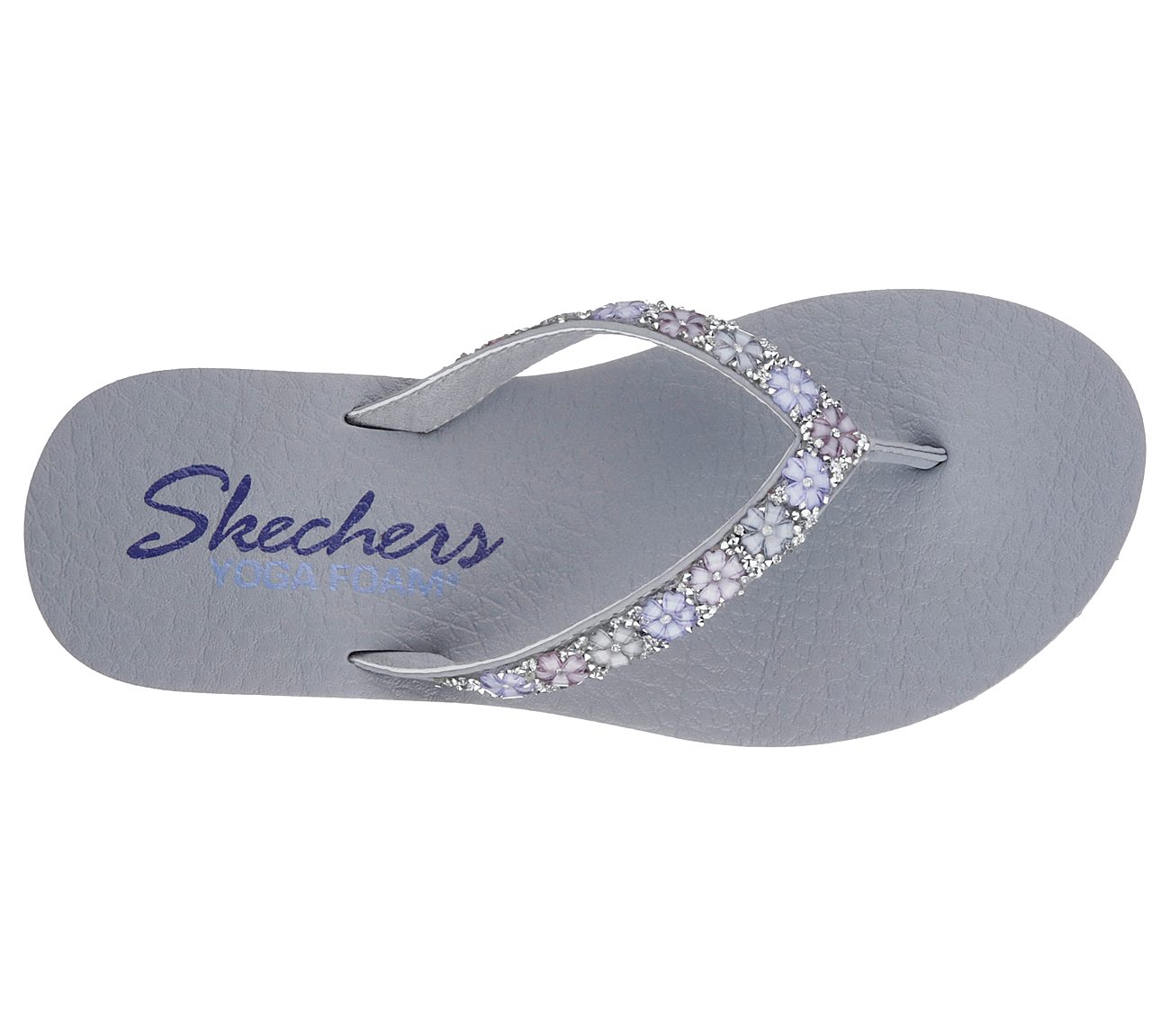 Skechers Cali MEDITATION DAISY DELIGHT Sandalen/Zehentrenner Damen Schuhe Grau