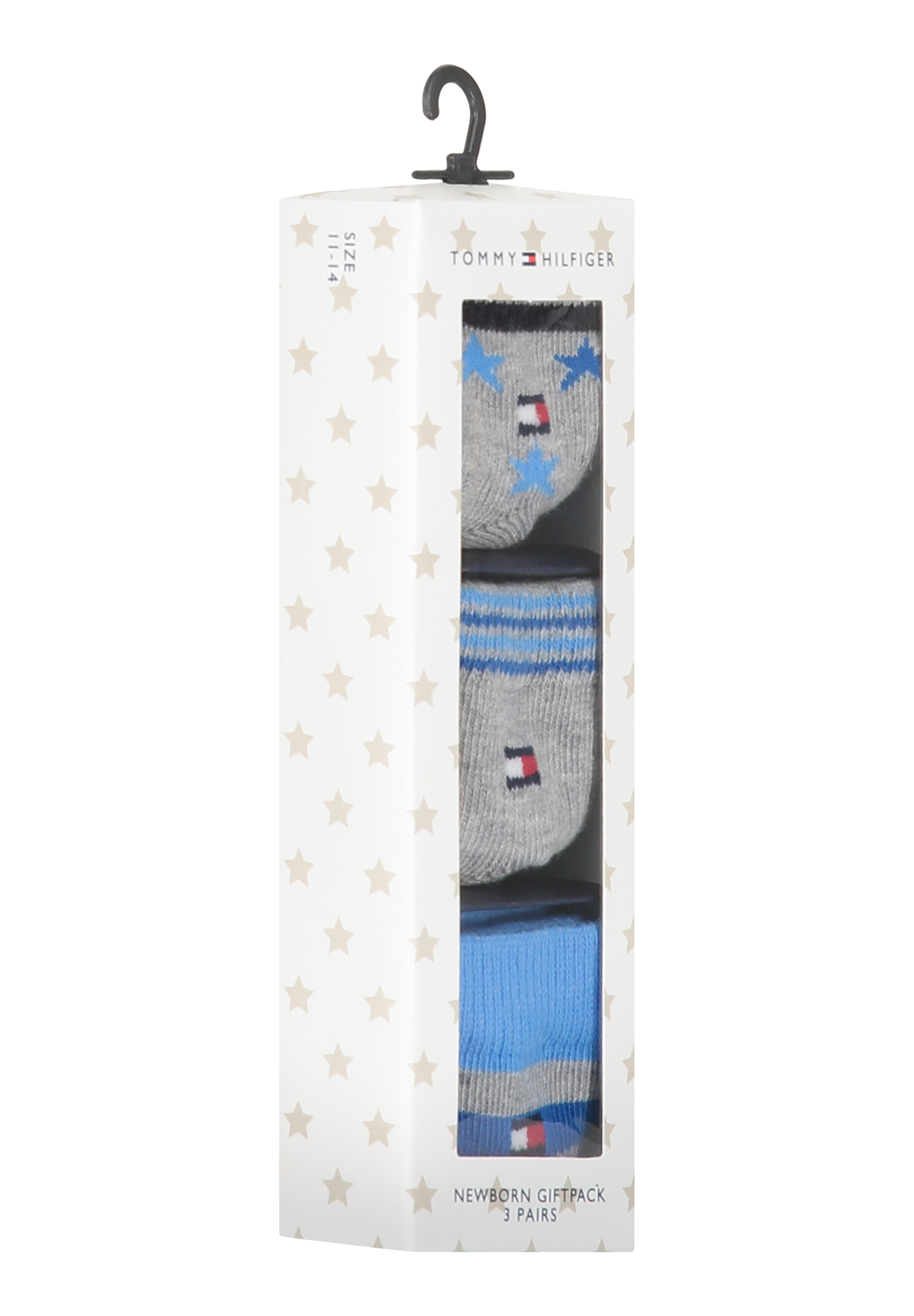 3 Paar Tommy Hilfiger NEWBORN Baby Socken TH 3P Gr.11-14 Geschenkbox