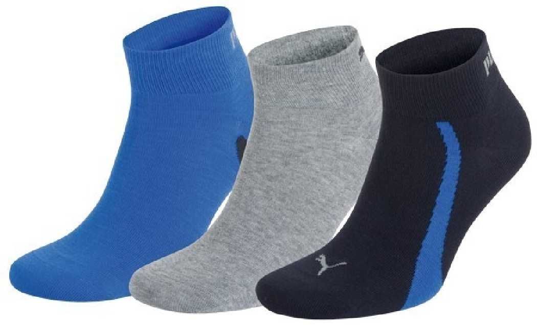 3 Paar Puma Sneaker Socken Quarter Gr. 35 - 46 Unisex für Damen Herren Füßlinge
