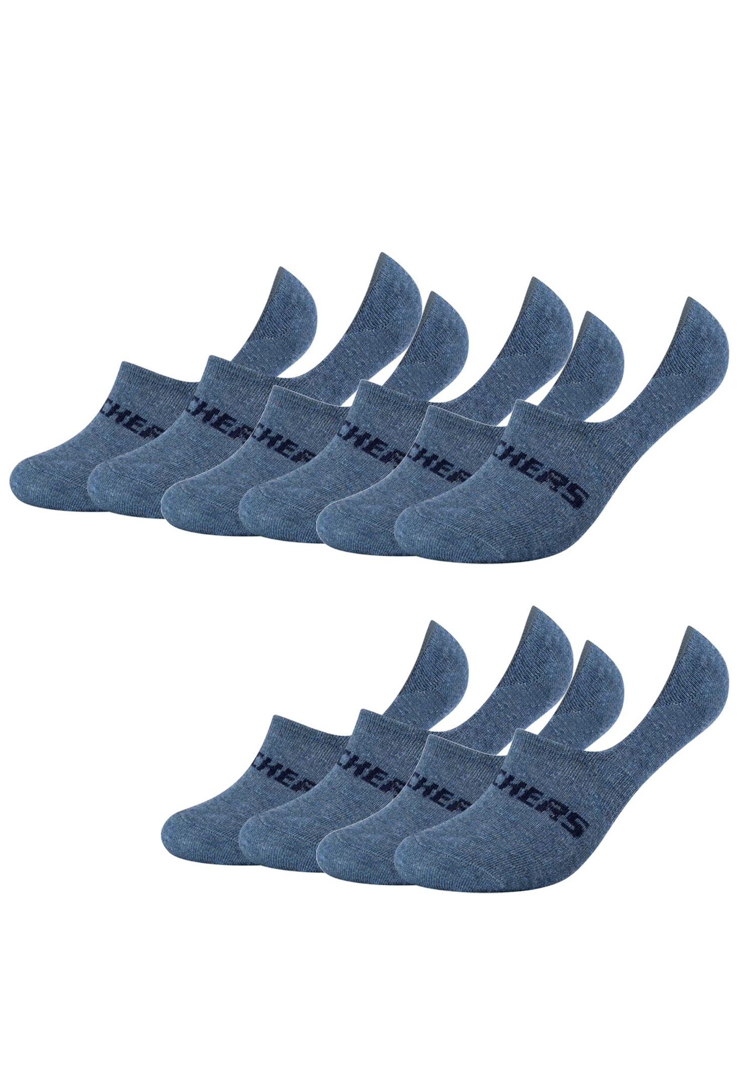 10 Paar Skechers Unisex Footies Mesh Ventilation Socken SK44008