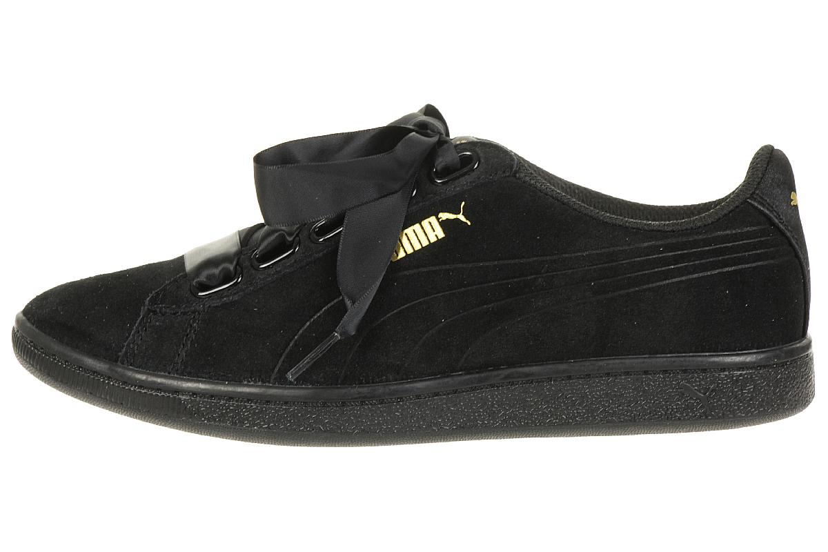Puma Vikky Ribbon S Sneaker Damen Schuhe 366416 01 schwarz