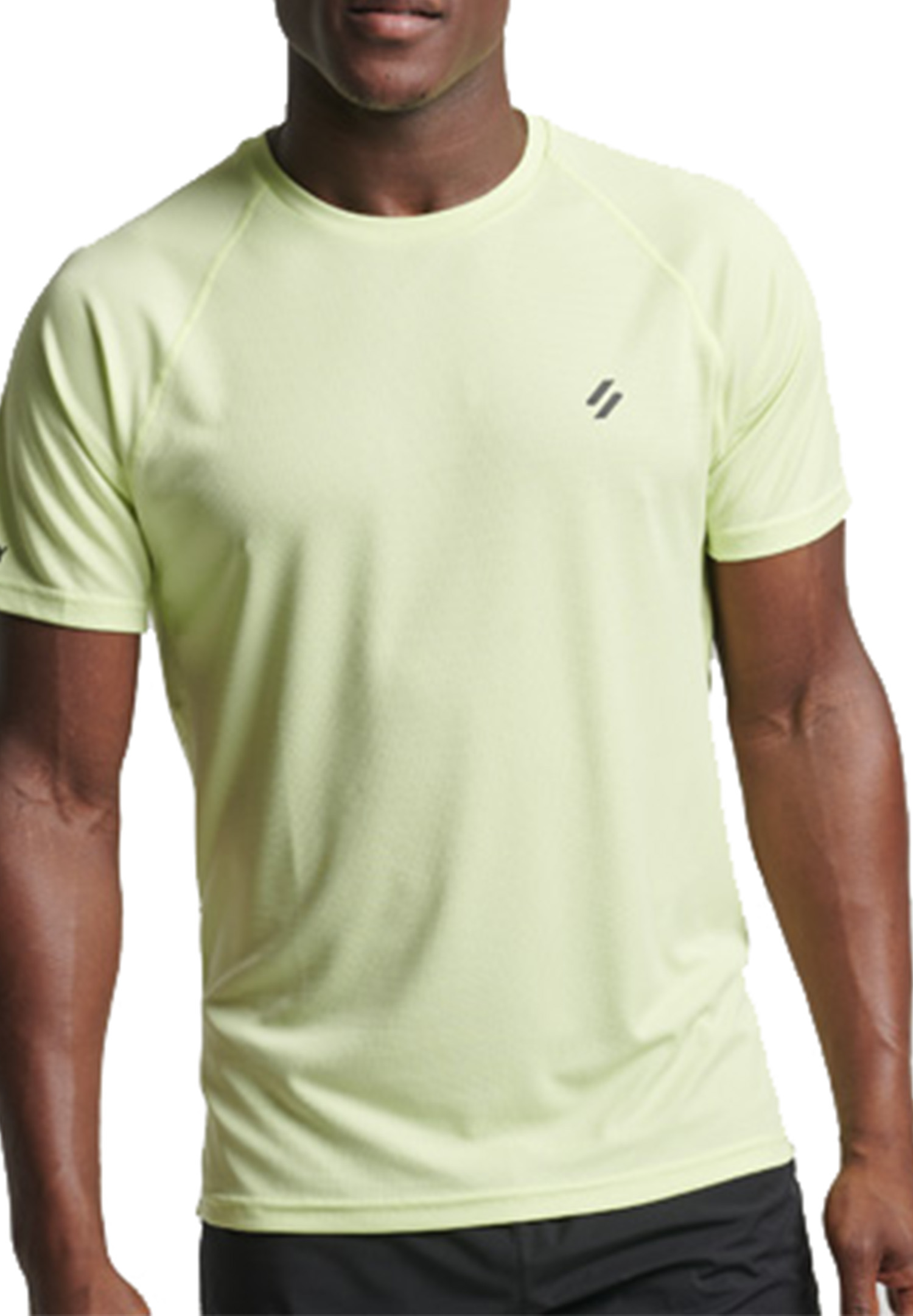 Superdry Herren Train Active SS Tee T-Shirt MS311338A Lime