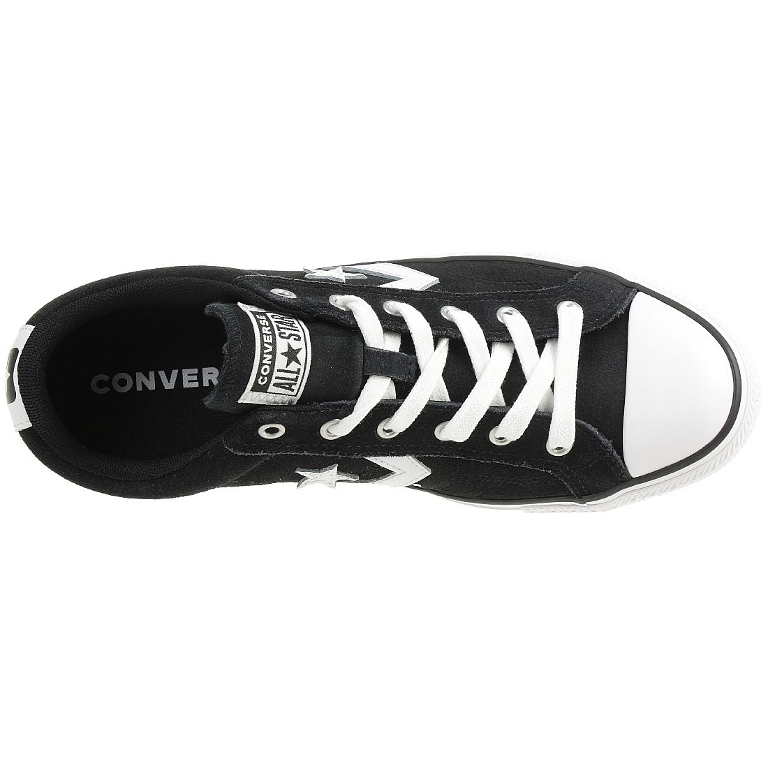 Converse STAR PLAYER OX Schuhe Sneaker Wildleder Schwarz 165466C