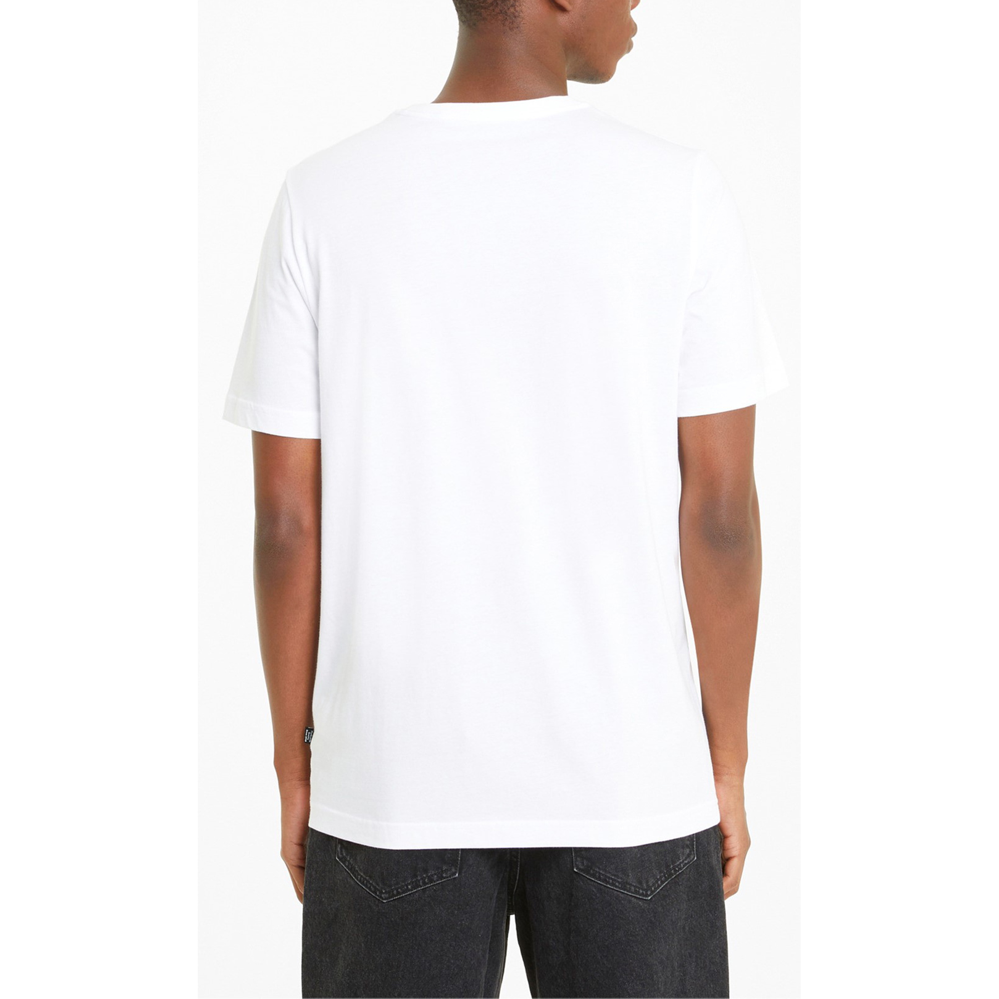 PUMA Herren ESS Essential Small Logo Tee T-Shirt Übergröße weiss bis 4XL