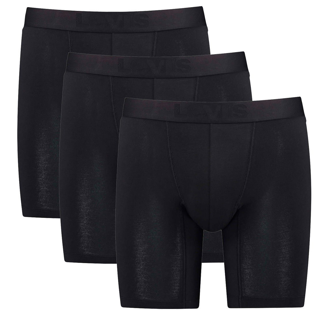 3er Pack Levis Herren Movement Tencel Long Boxer Shorts Unterhose Pant Unterwäsche