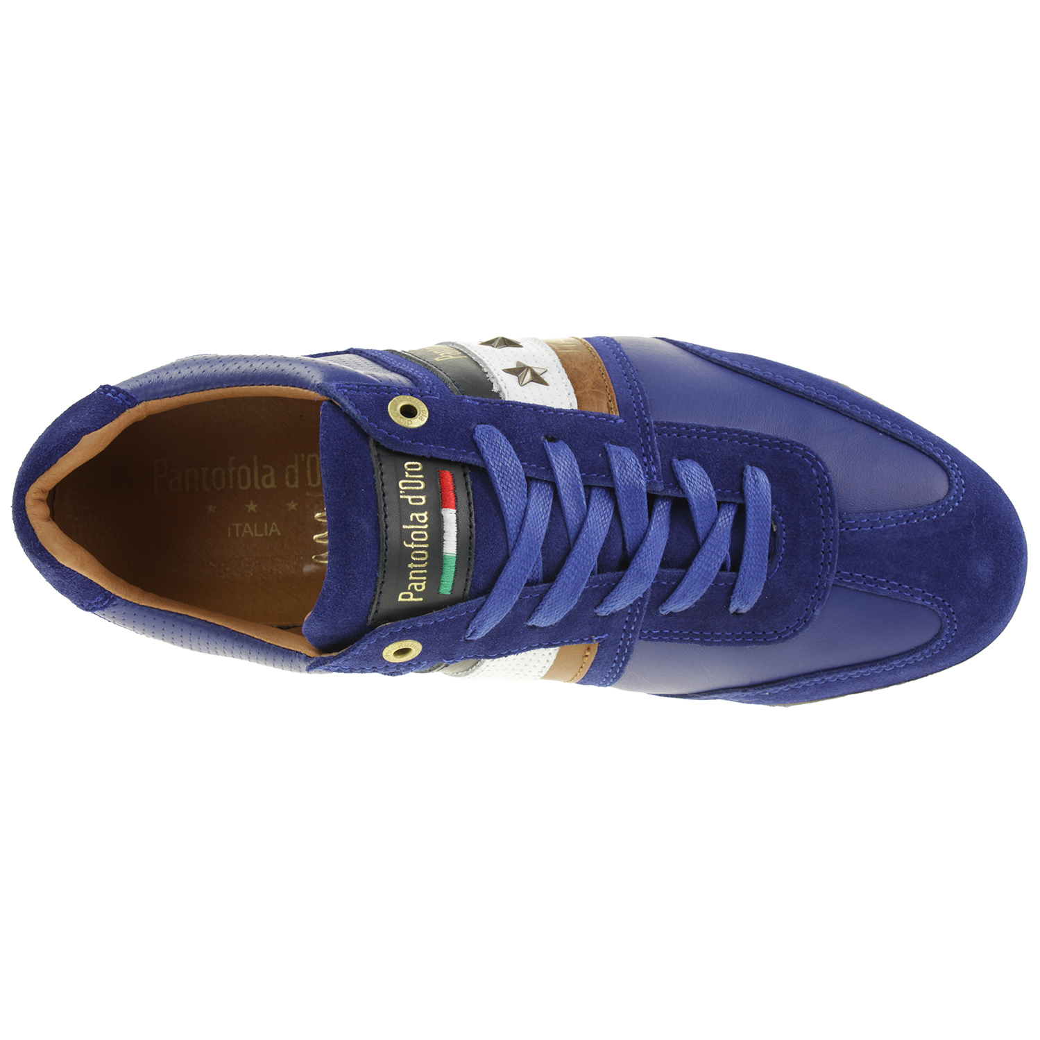 Pantofola d' Oro IMOLA COLORE UOMO LOW Herren Leder Sneaker 10213040 Blau 