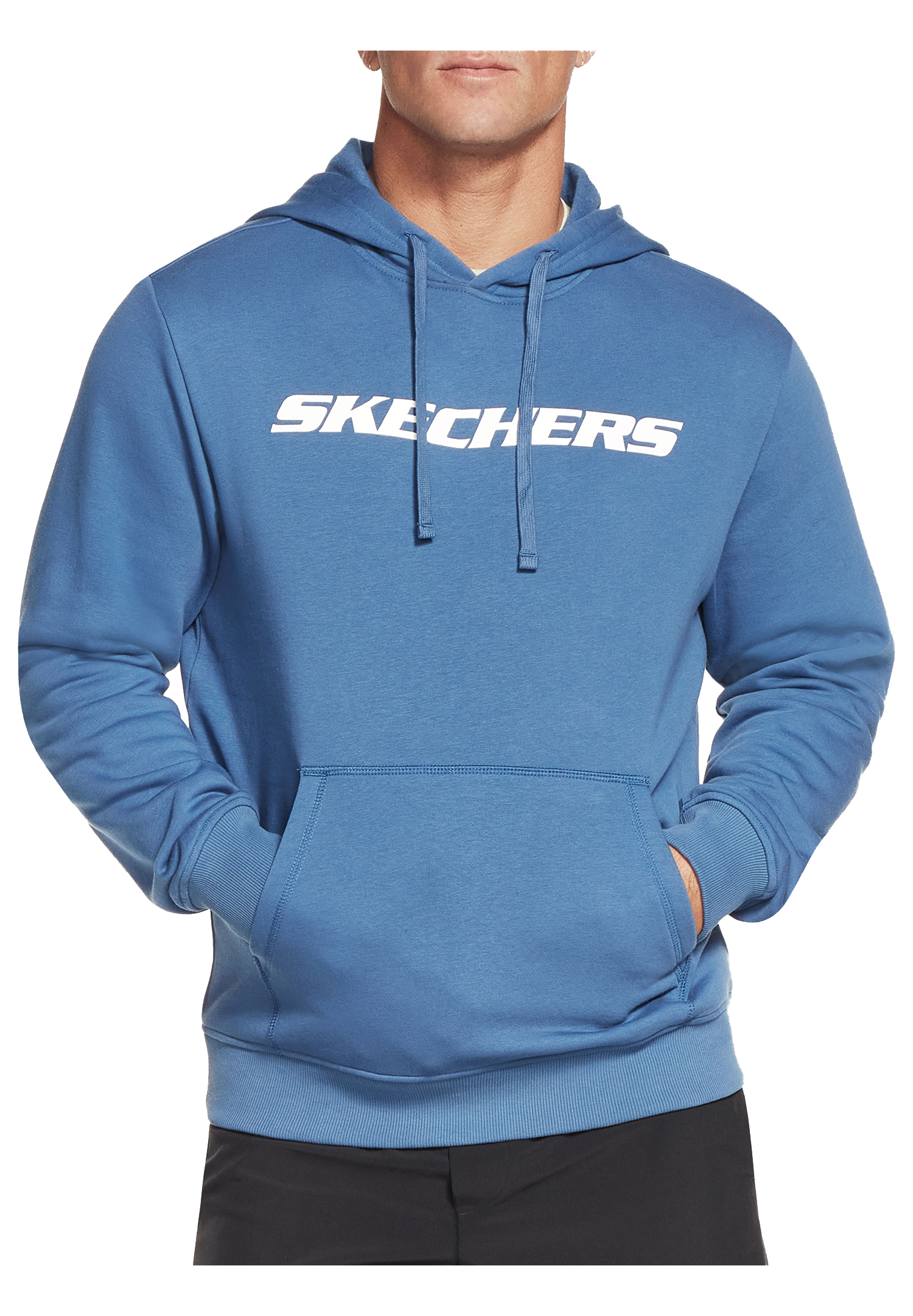 Skechers Apparel Heritage Pullover Hoodie Herren Kapuzensweatshirt MHD12 Blau