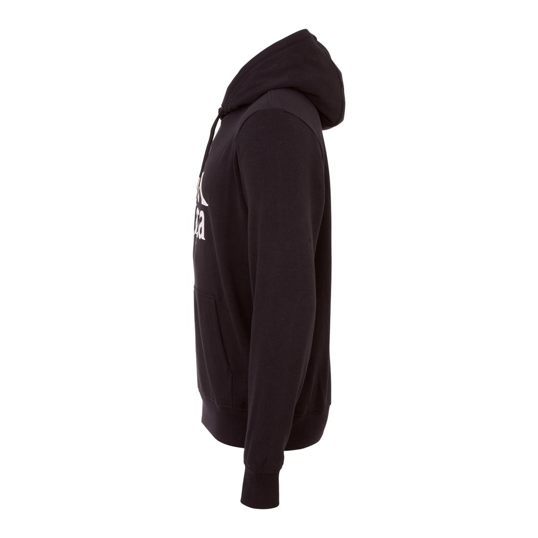 Kappa Unisex Hooded Sweatshirt Pullover Hoody 705322 Schwarz