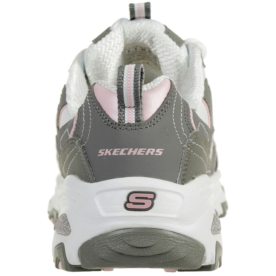 Skechers Sport D'Lites-Biggest Fan Damen Sneaker Grau (Grau/Weiß)