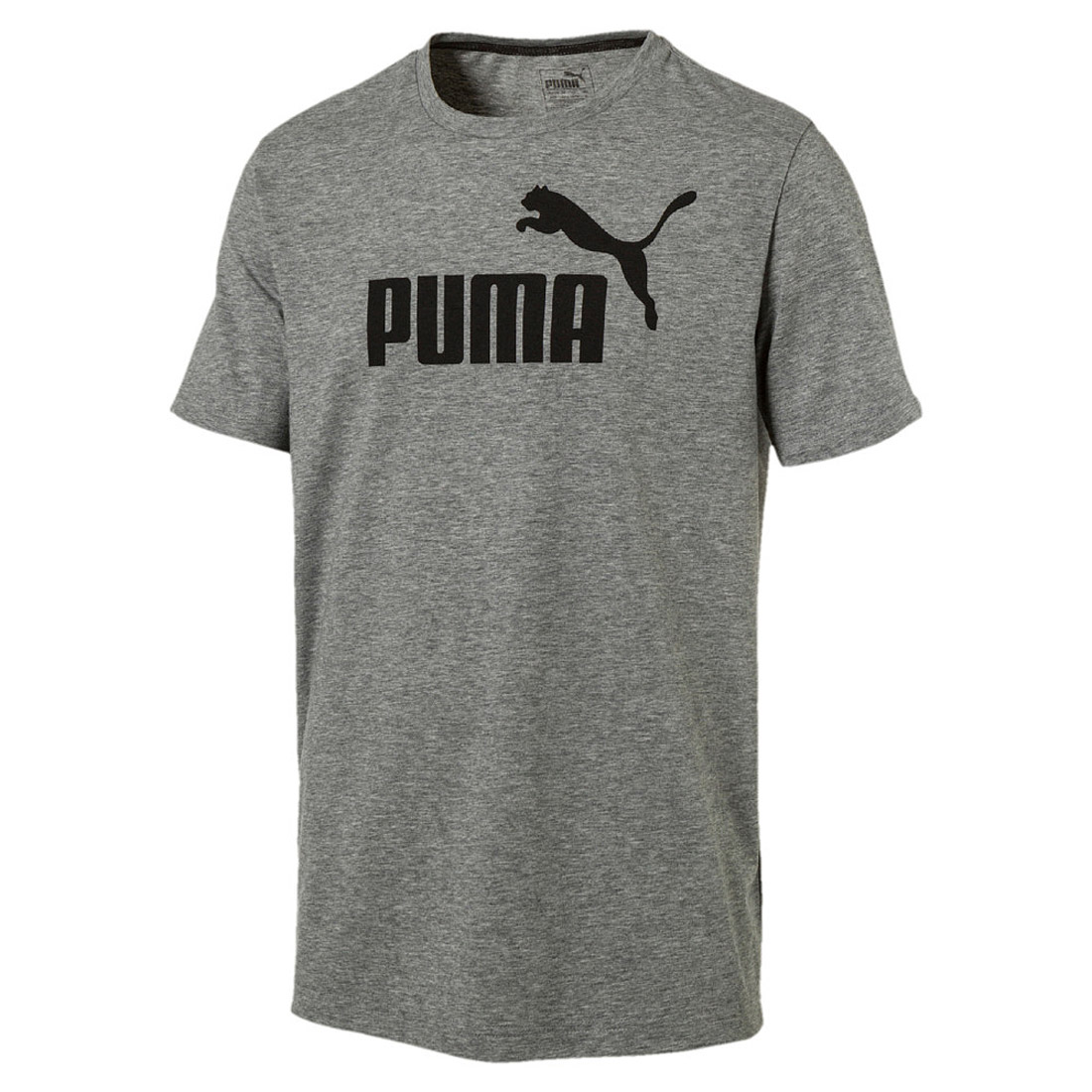 PUMA ESS Essential No.1 Heather Logo Tee T-Shirt Dry Cell 838243 03 grau