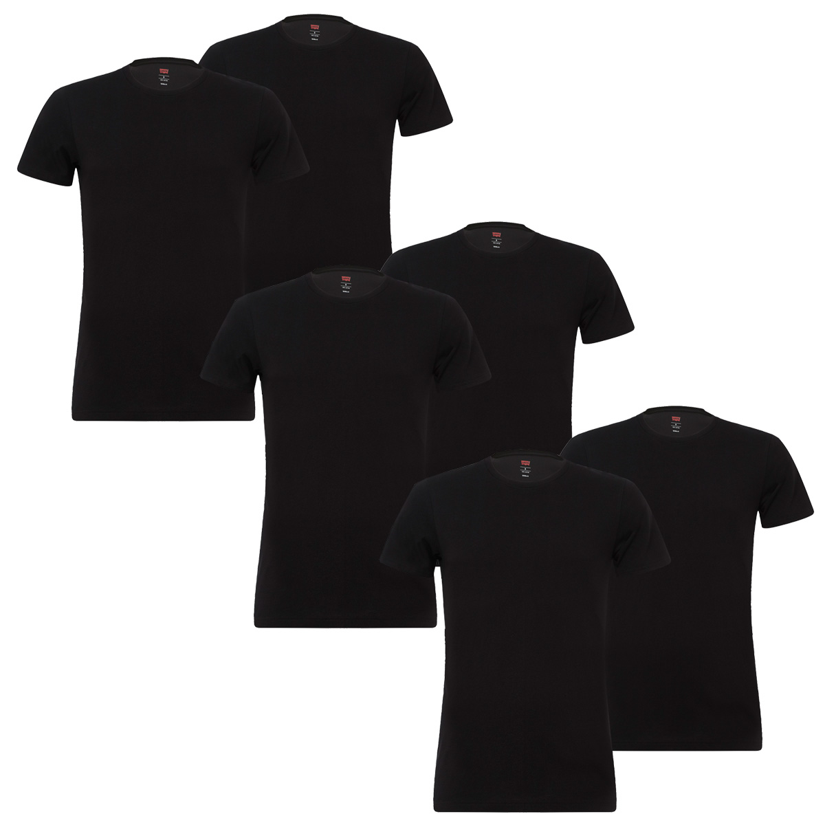 6 er Pack Levis 200SF Crew T-Shirt Men Herren Unterhemd Rundhals