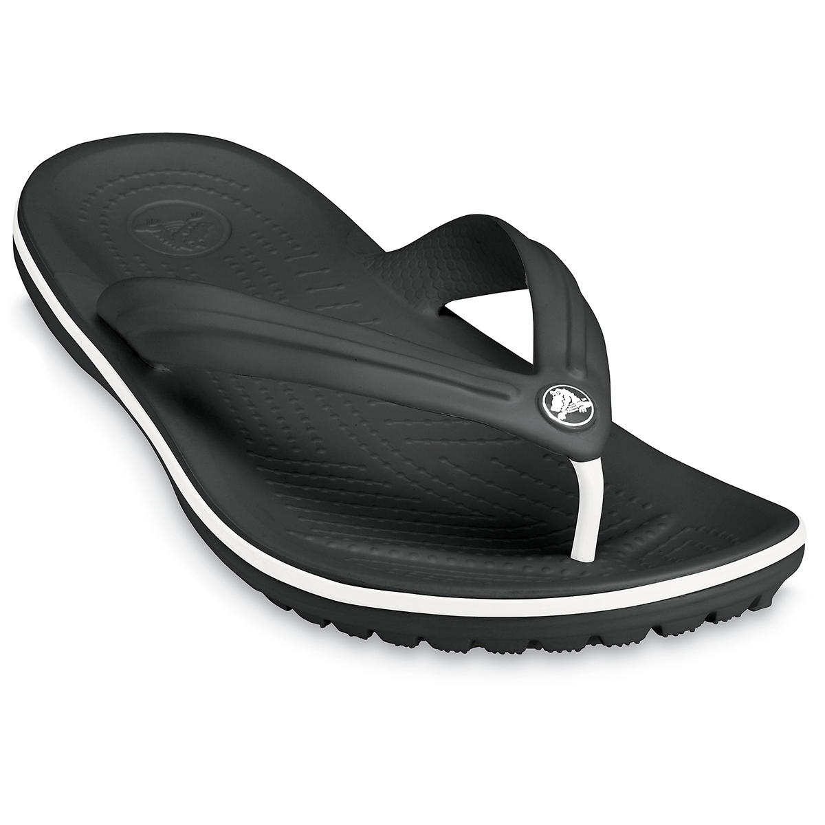 Crocs Crocband Flip Unisex Sandale Zehentrenner Badelatsche 11033 schwarz