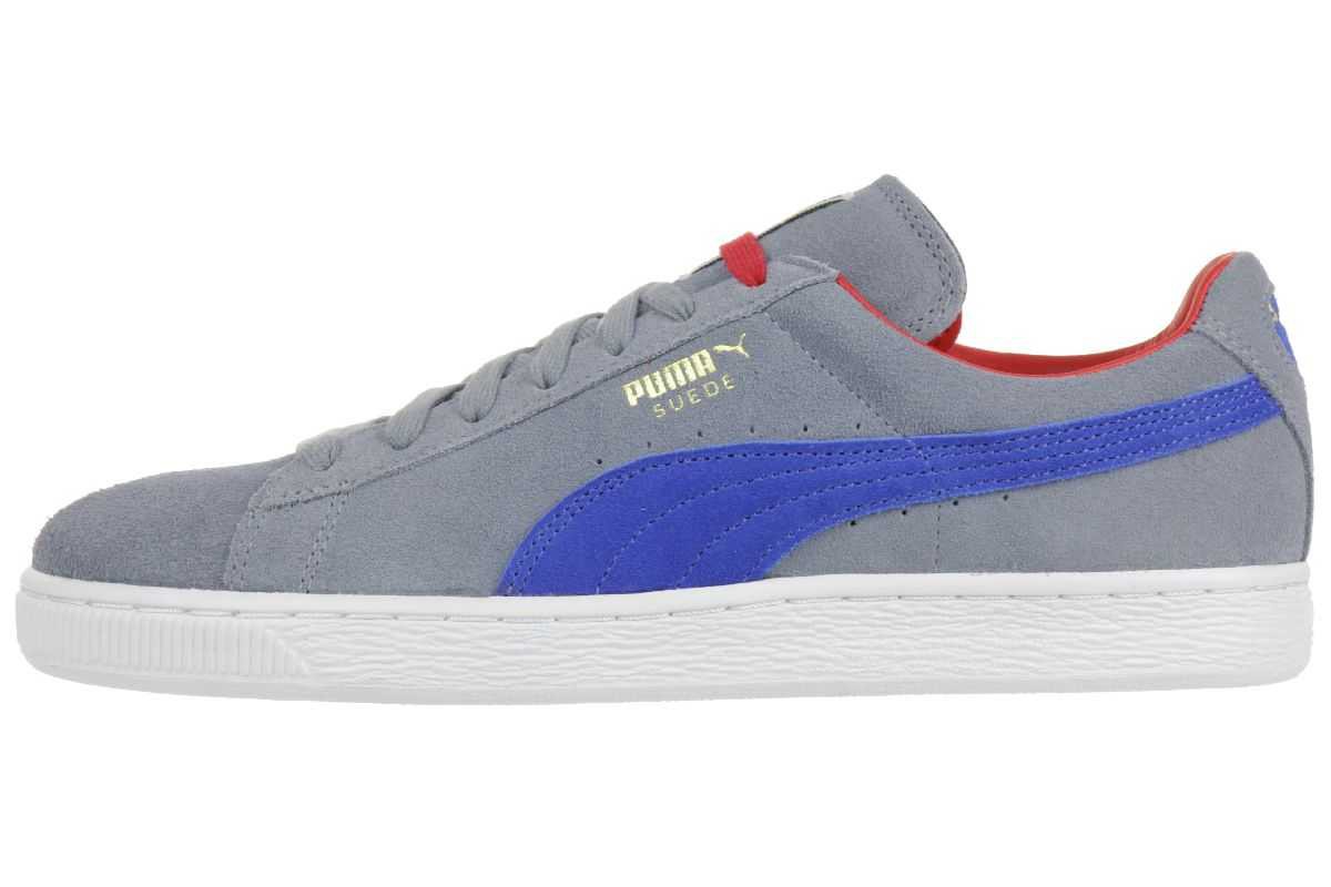 Puma Suede Classic RTB Herren Sneaker Schuhe Leder grau blau 356850 06