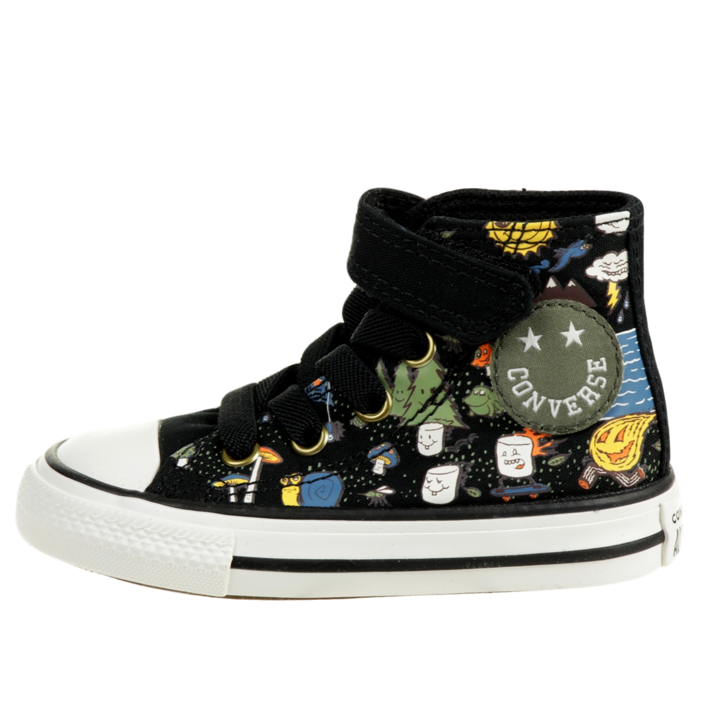 Converse Camp Converse Easy-On Chuck Taylor All Star High Top Sneaker Kinder 767531C Schwarz