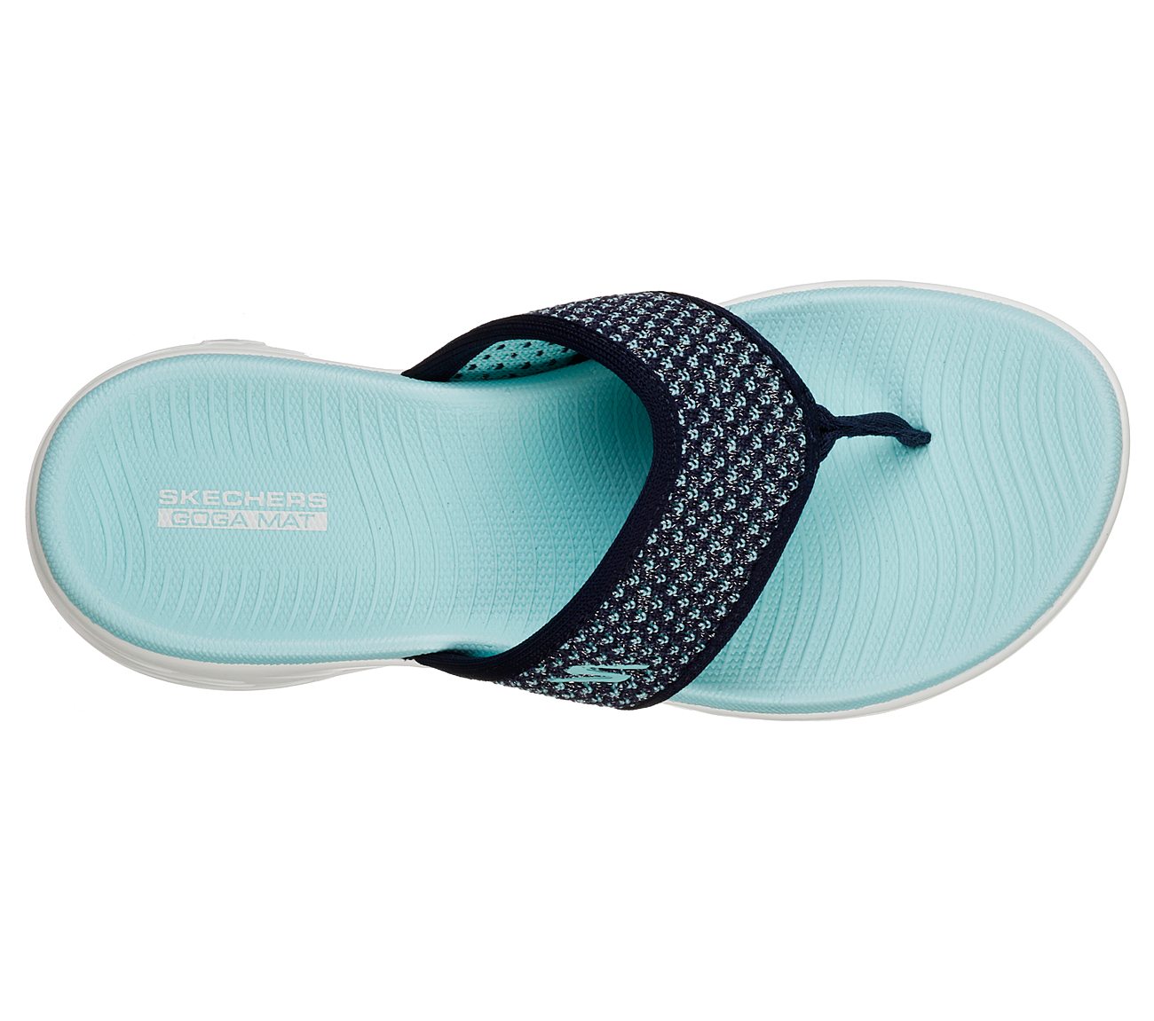 Skechers O-T-G Womens Sandals ON-THE-GO 600 GLOSSY Sandalen/Zehentrenner Damen Schuhe Blau