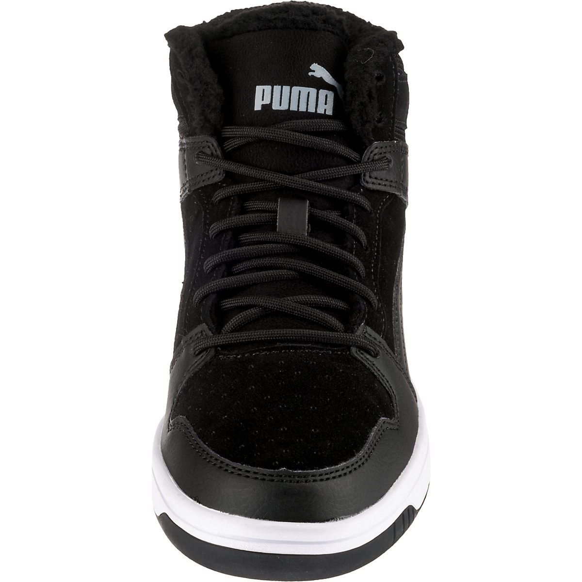 Puma Rebound Layup Fur SD Jr Unisex Sneaker gefüttert Schwarz 370497 01