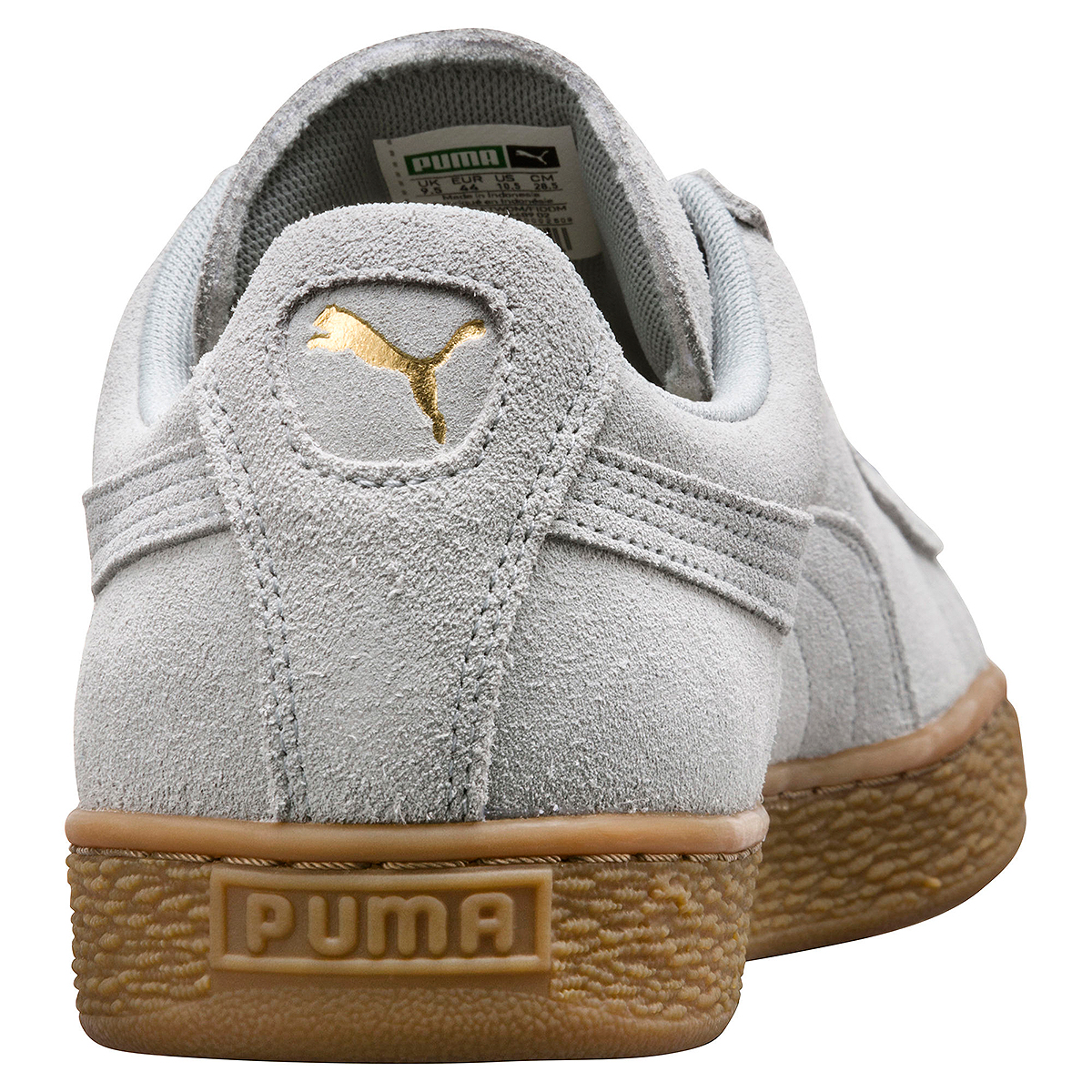 Puma Suede Classic Gum Unisex Sneaker Schuhe Leder grau 366489 02