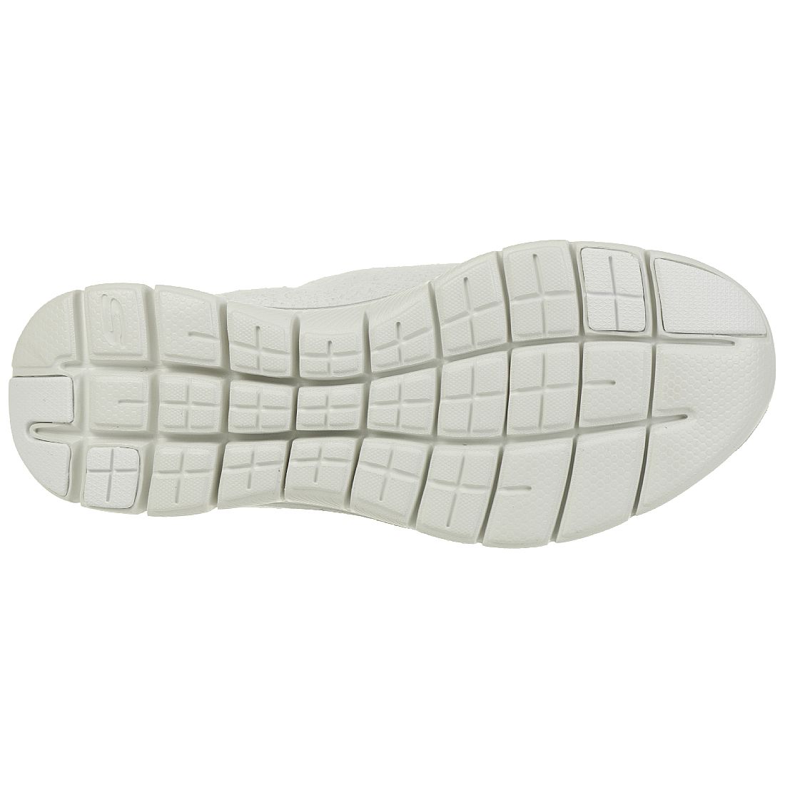 Skechers Flex Appeal 2.0 CLEAR CUT Damen Sneaker Slip on Memory Foam weiss silber 12907