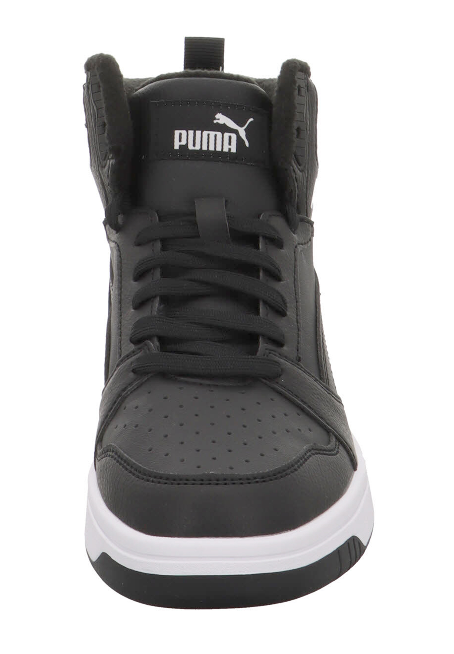 Puma Rebound V6 MID WTR JR Unisex Kinder Sneaker gefüttert 394685 01