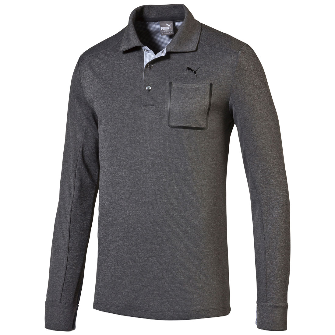 Puma Golf Lux Blend LS Polo Shirt Dry Cell Tech Herren Longsleeve 