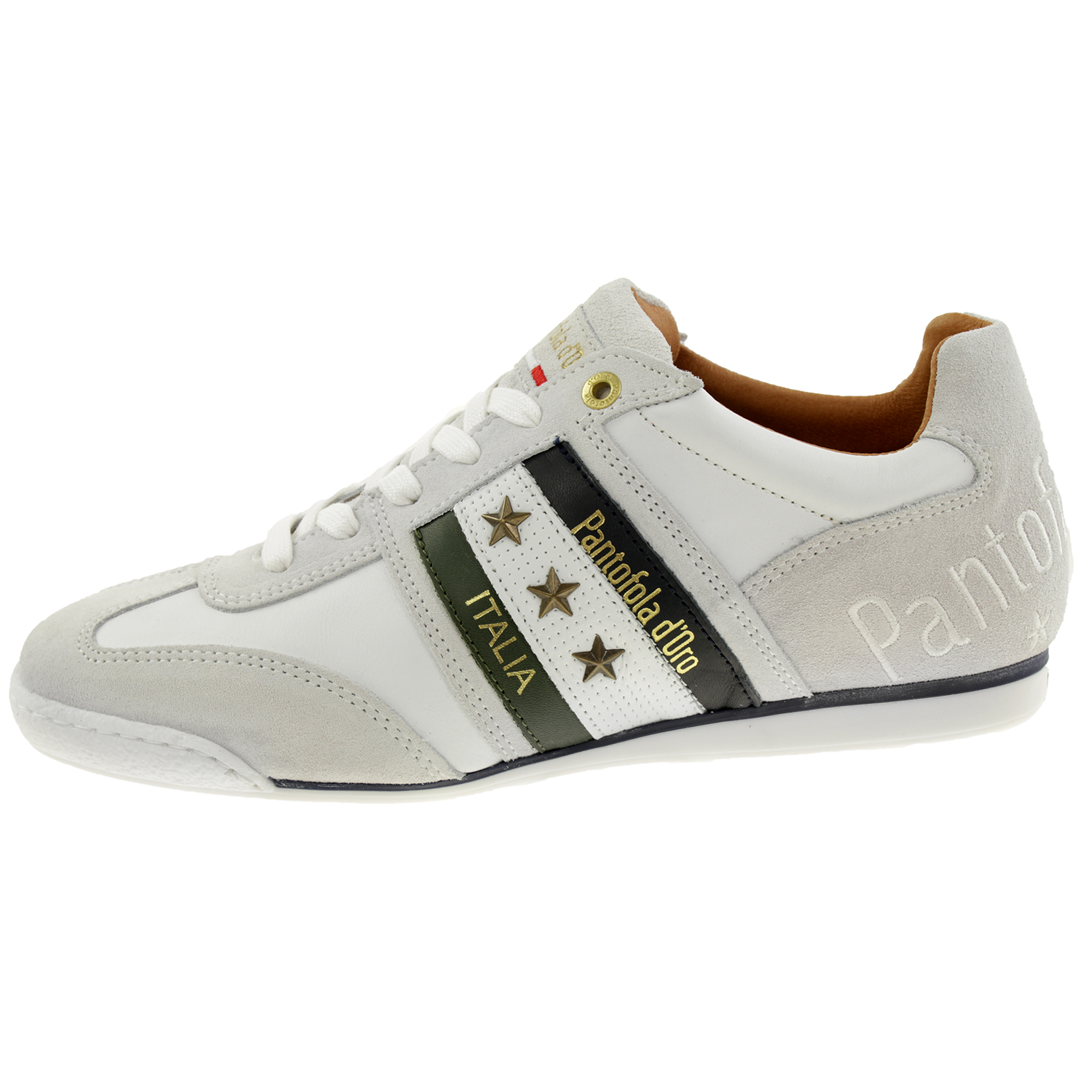 Pantofola d' Oro IMOLA UOMO LOW Herren Leder Sneaker 10213035 Weiß